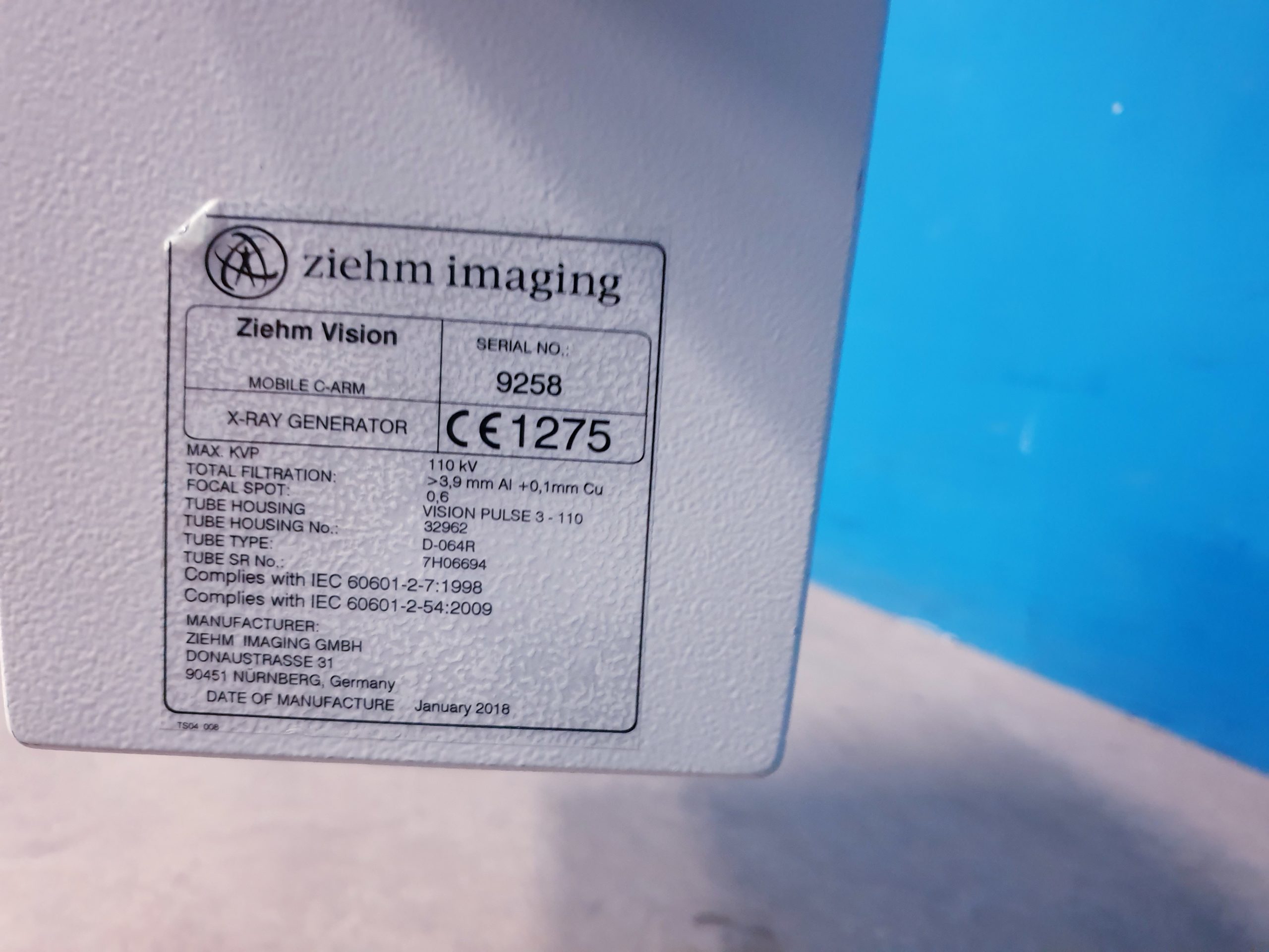 ZIEHM Vision C Bogen Mobiles Röntgen C ARM thumbnail 9
