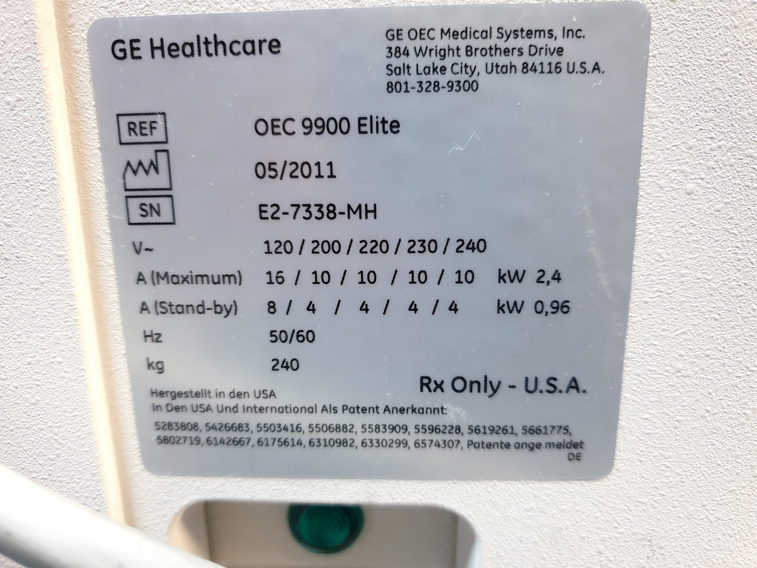GE OEC 9900 Elite C-Bogen ge healthcare image intensifier thumbnail 21
