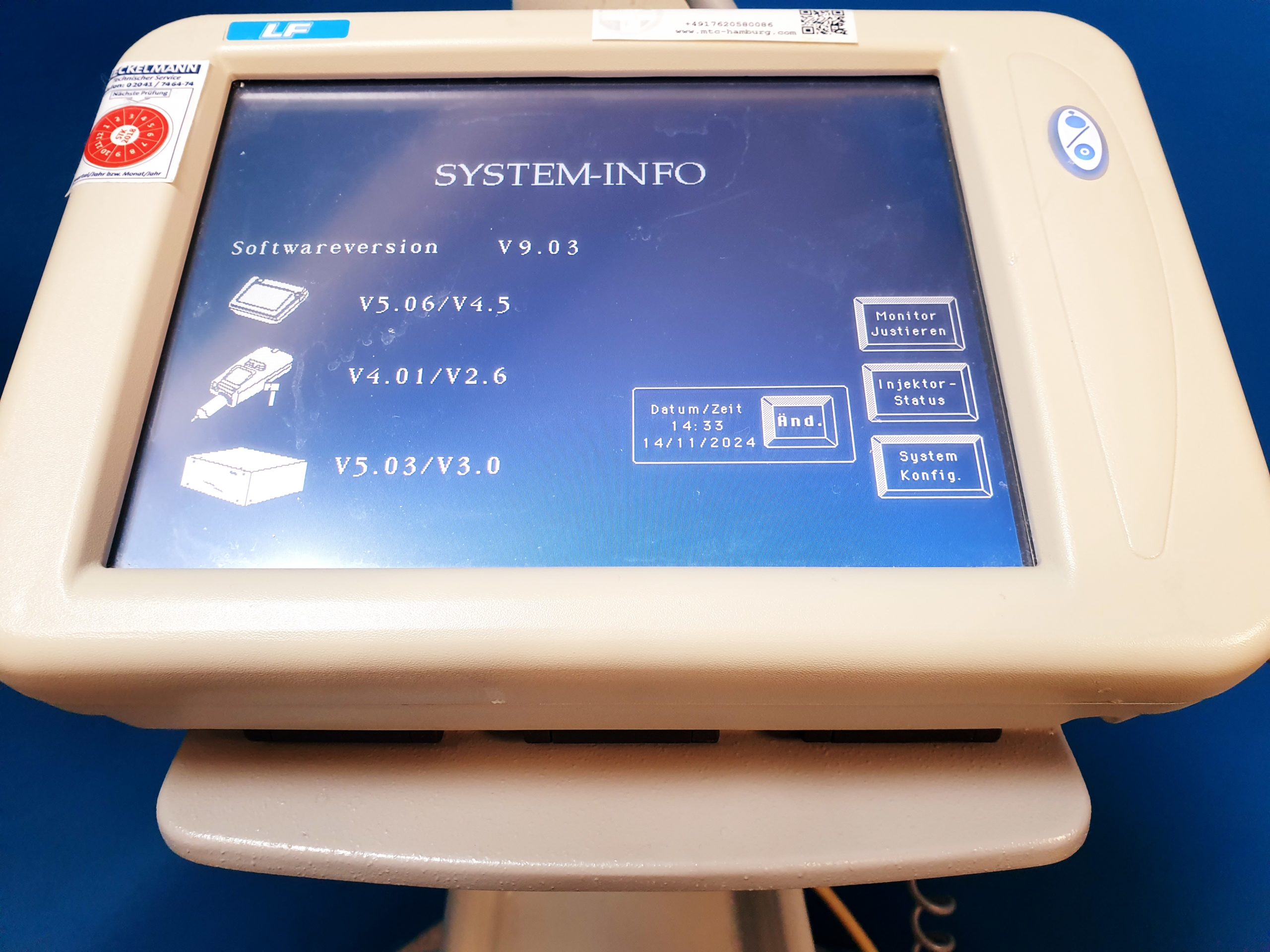 Liebel-Flarsheim Angio Illumena CT Injector Ref 903300 D Software version V9.03 thumbnail 4