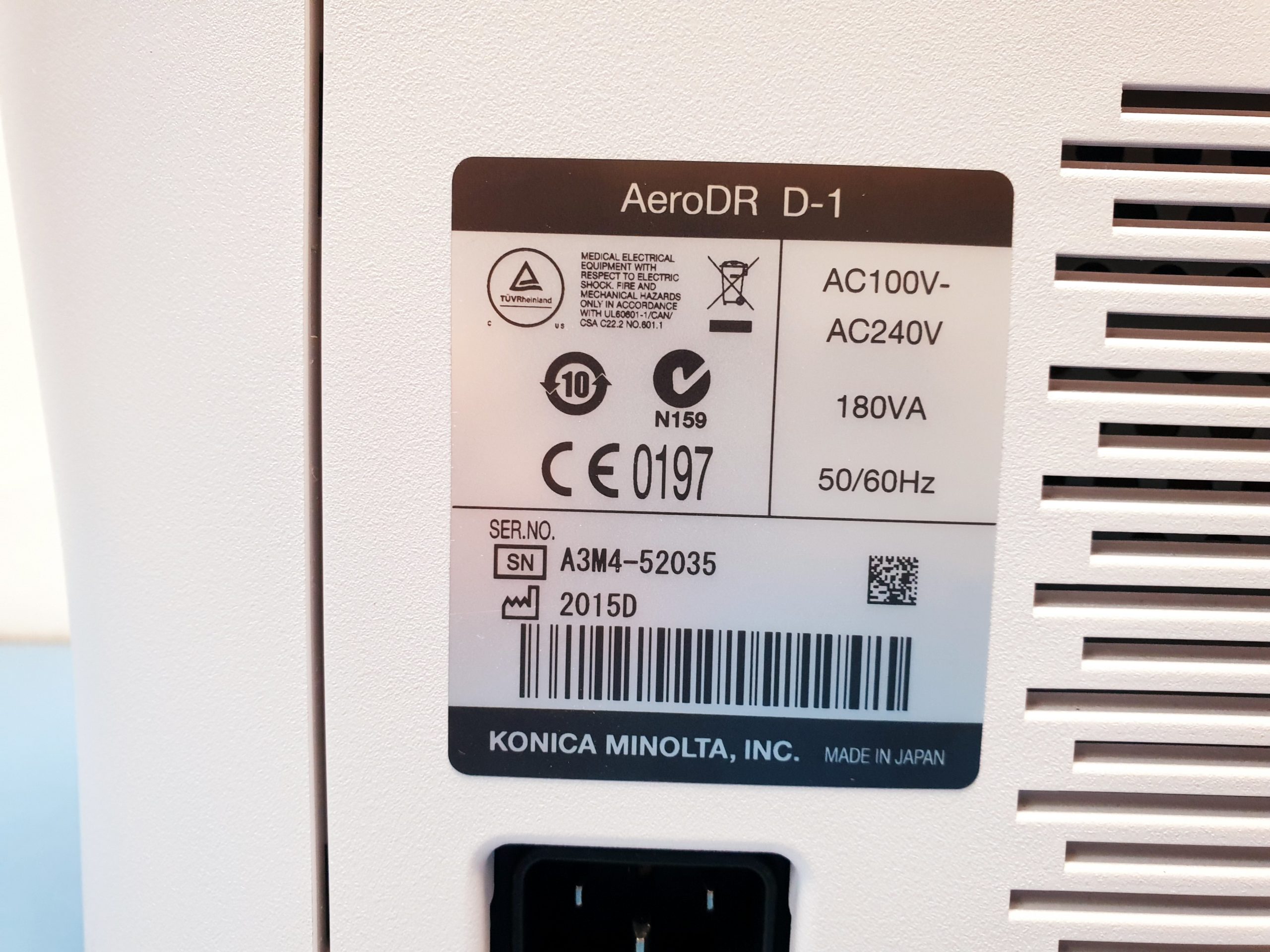 Konica Minolta AeroDR D-1 Digital Radiography DR X-Ray Cassette Battery Charger – mit Konica Miltona thumbnail 4