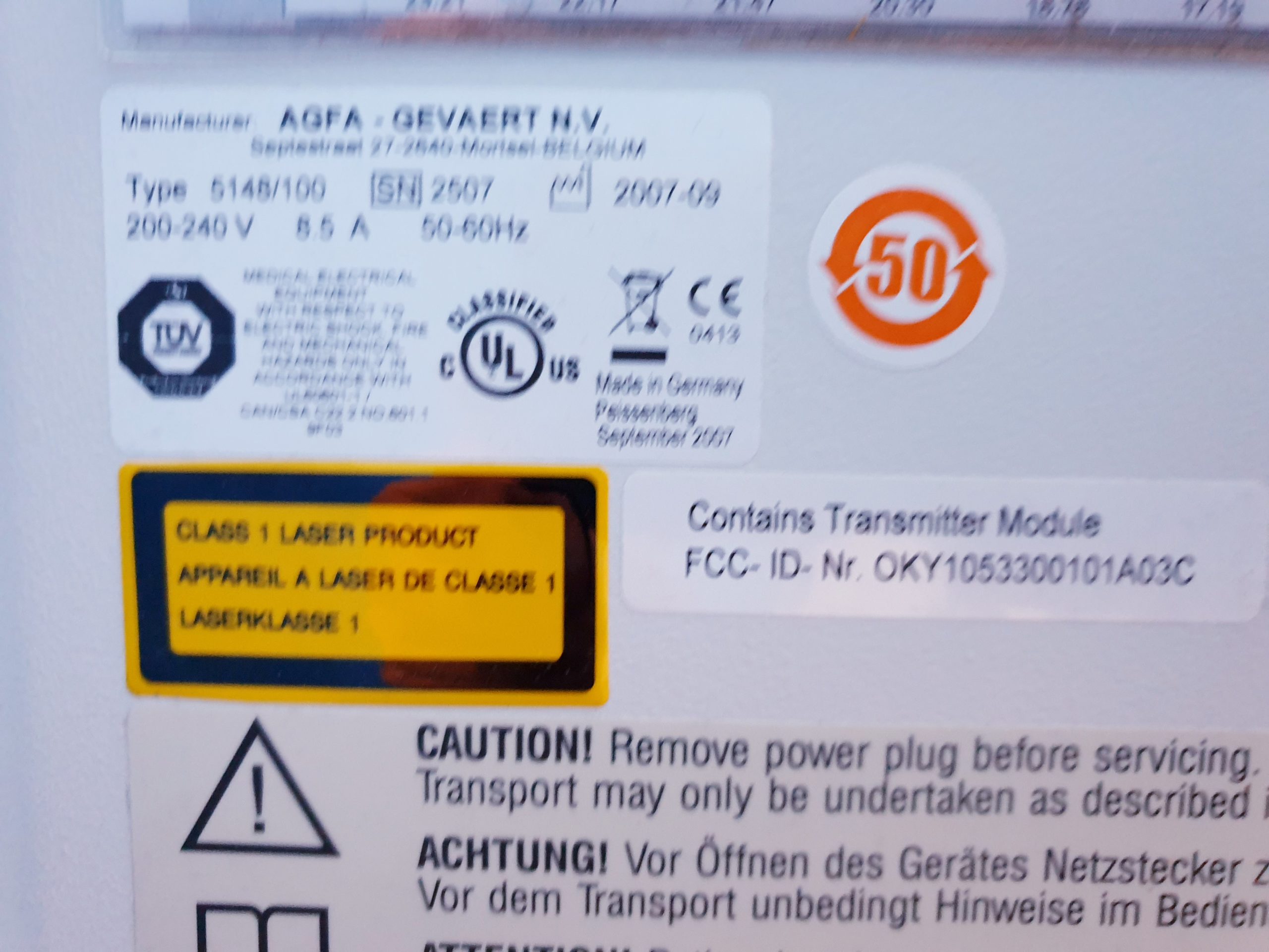 AGFA CR85-X – CR 85 X Speicherfoliensystem Digitizer thumbnail 11