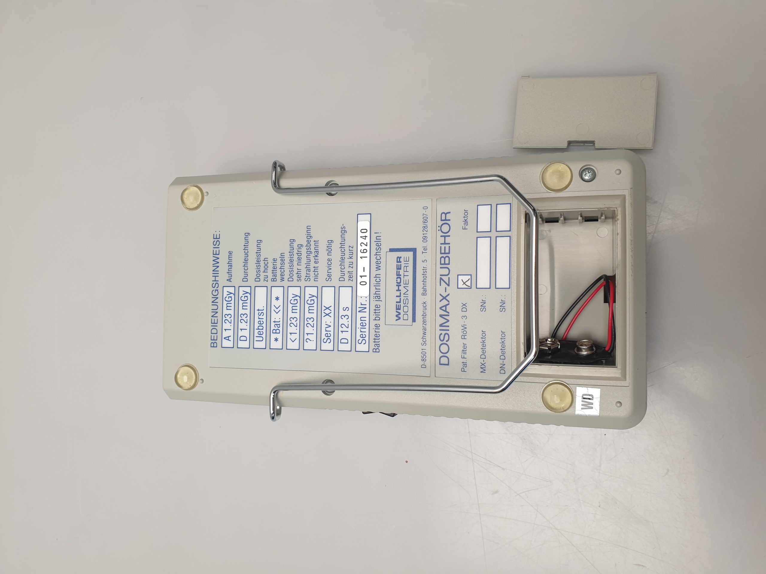 Wellhöfer Dosimax Dosimeter Konstanzprüfung – Patientenäquivalentfilter Röntgen thumbnail 11