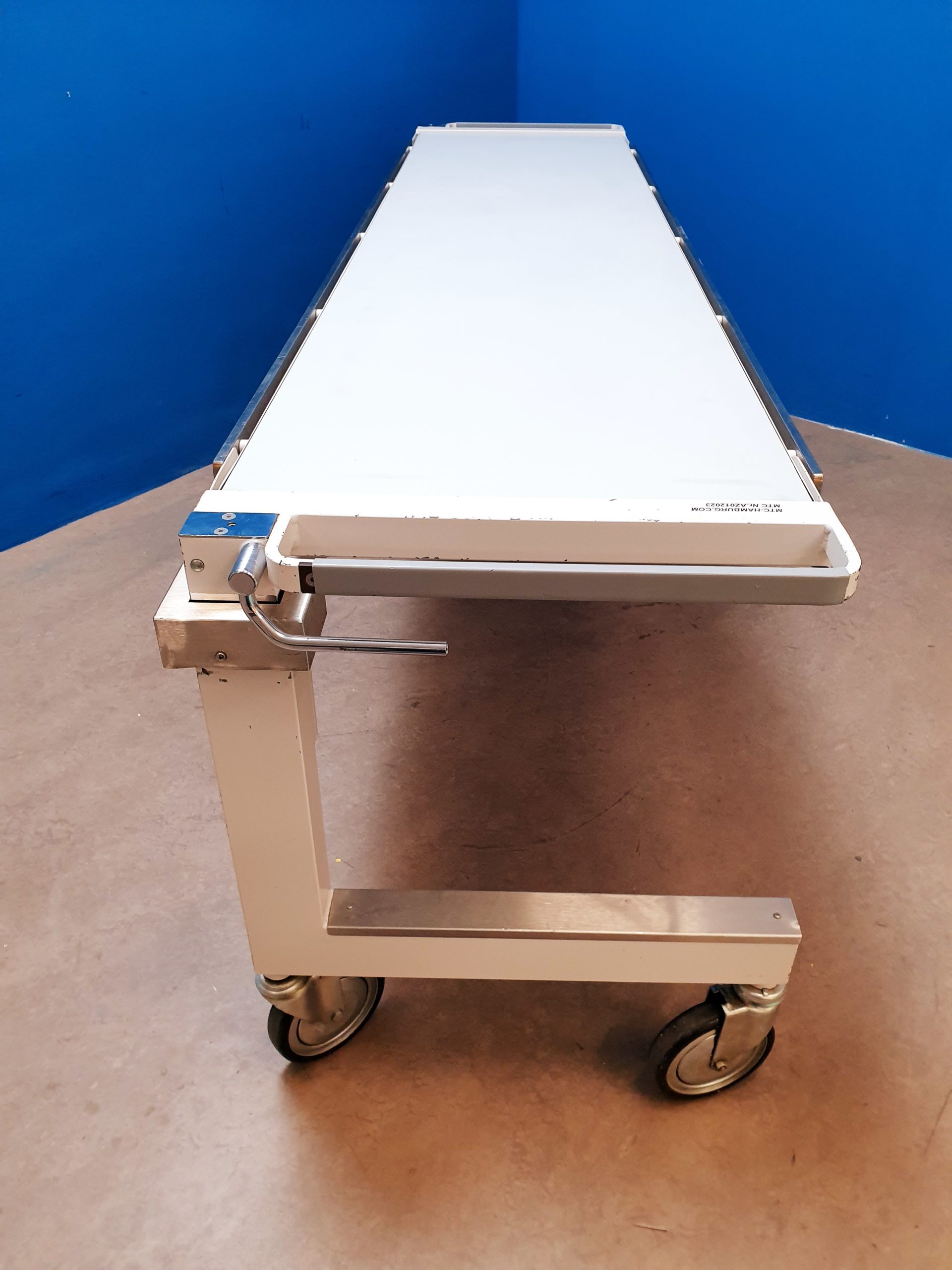 Maquet Transmobil fahrbarer Patiententransporter mit verstellbare Rückenplatte und abnehmbare Tischplatte thumbnail 5