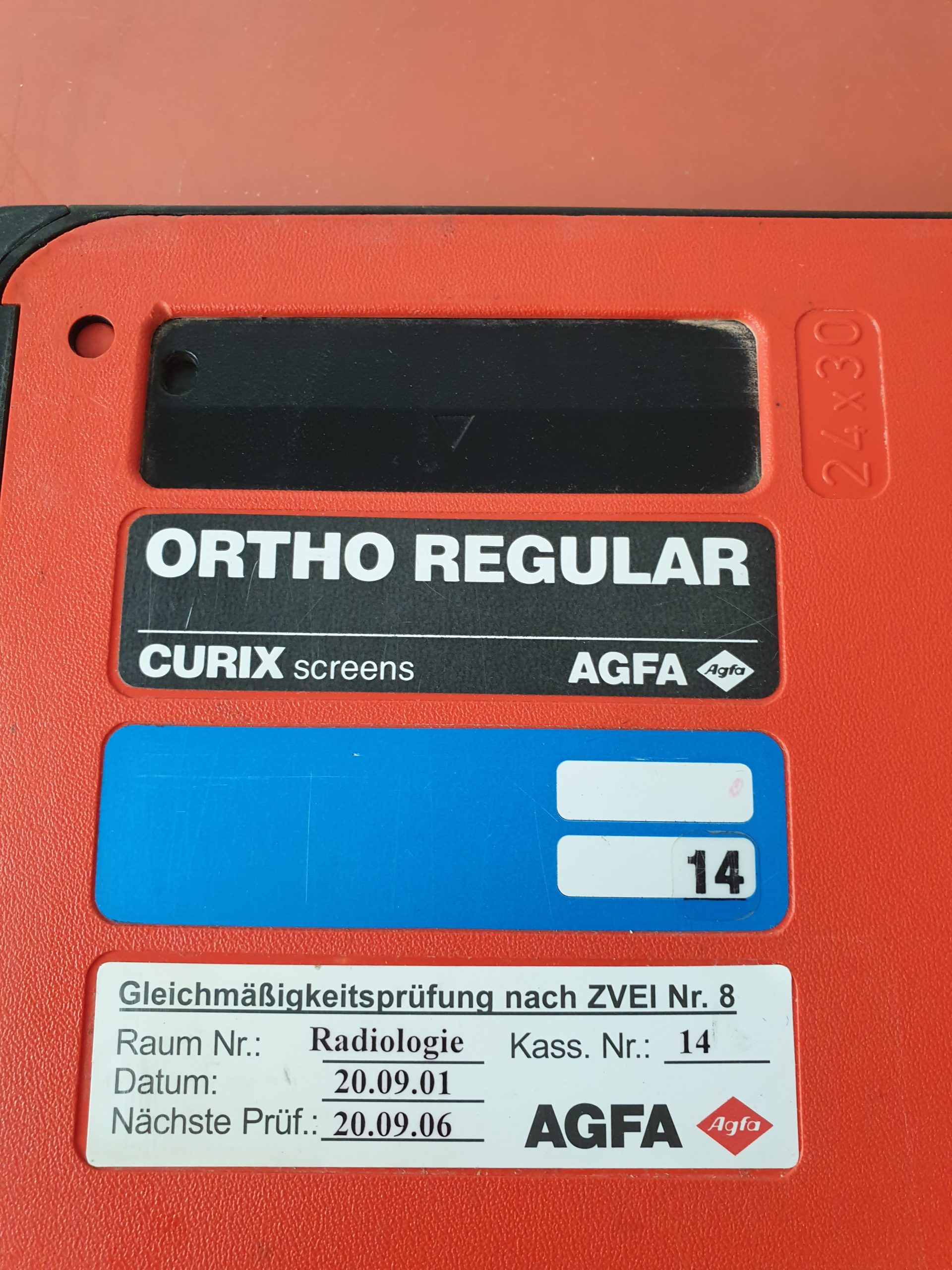 Agfa Ortho Regular Curix Screens 24×30 Kasette – Röntgenkasette thumbnail 4