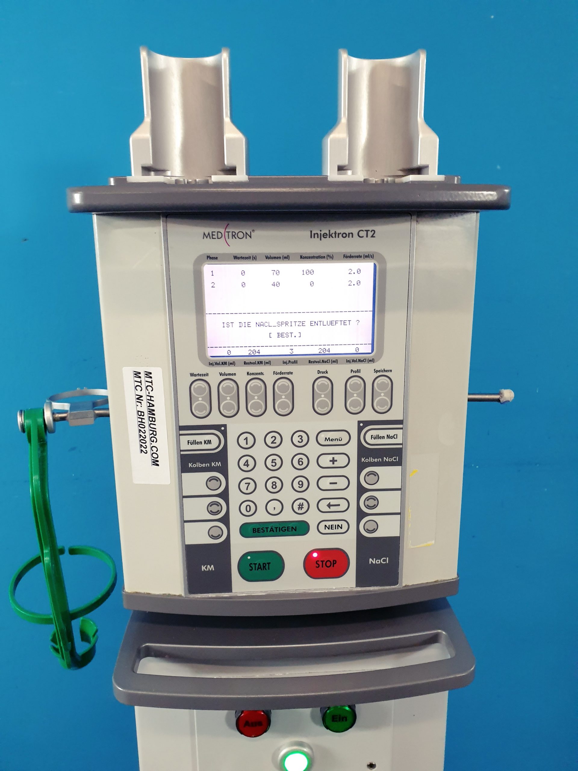 MEDTRON Injektron CT2 // CT 2 Injector // Doppelkolben-Injektor — image 1 of 10