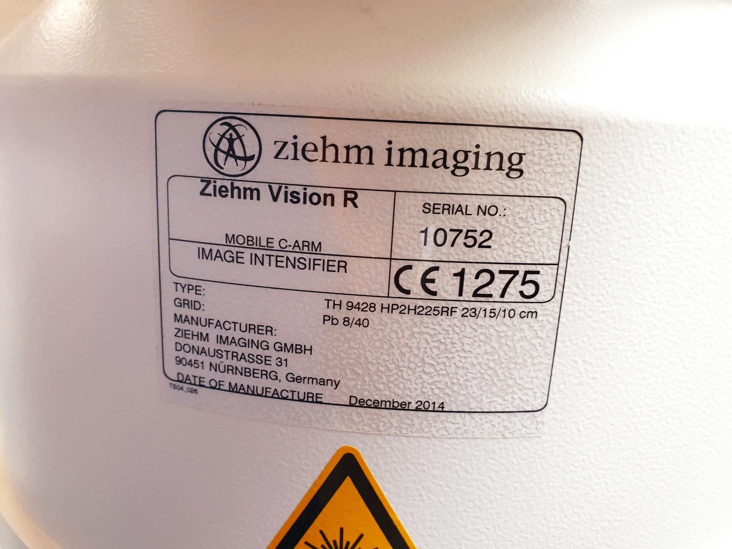 Ziehm Vision R ENDO Fluoro -Fluoroscopie DOM 2014 thumbnail 12