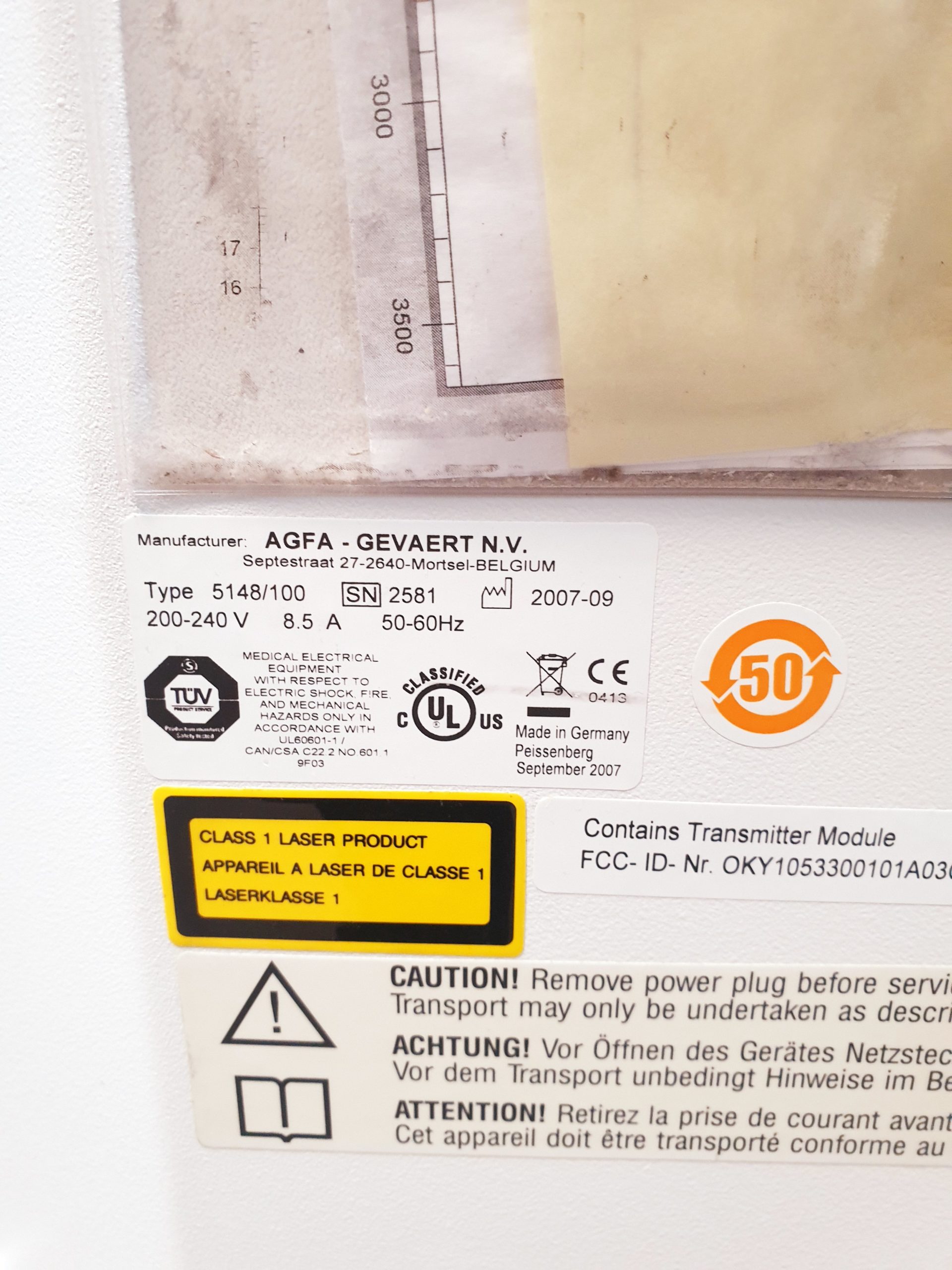 AGFA CR 85-X RCR-Speicherfoliensystem thumbnail 5