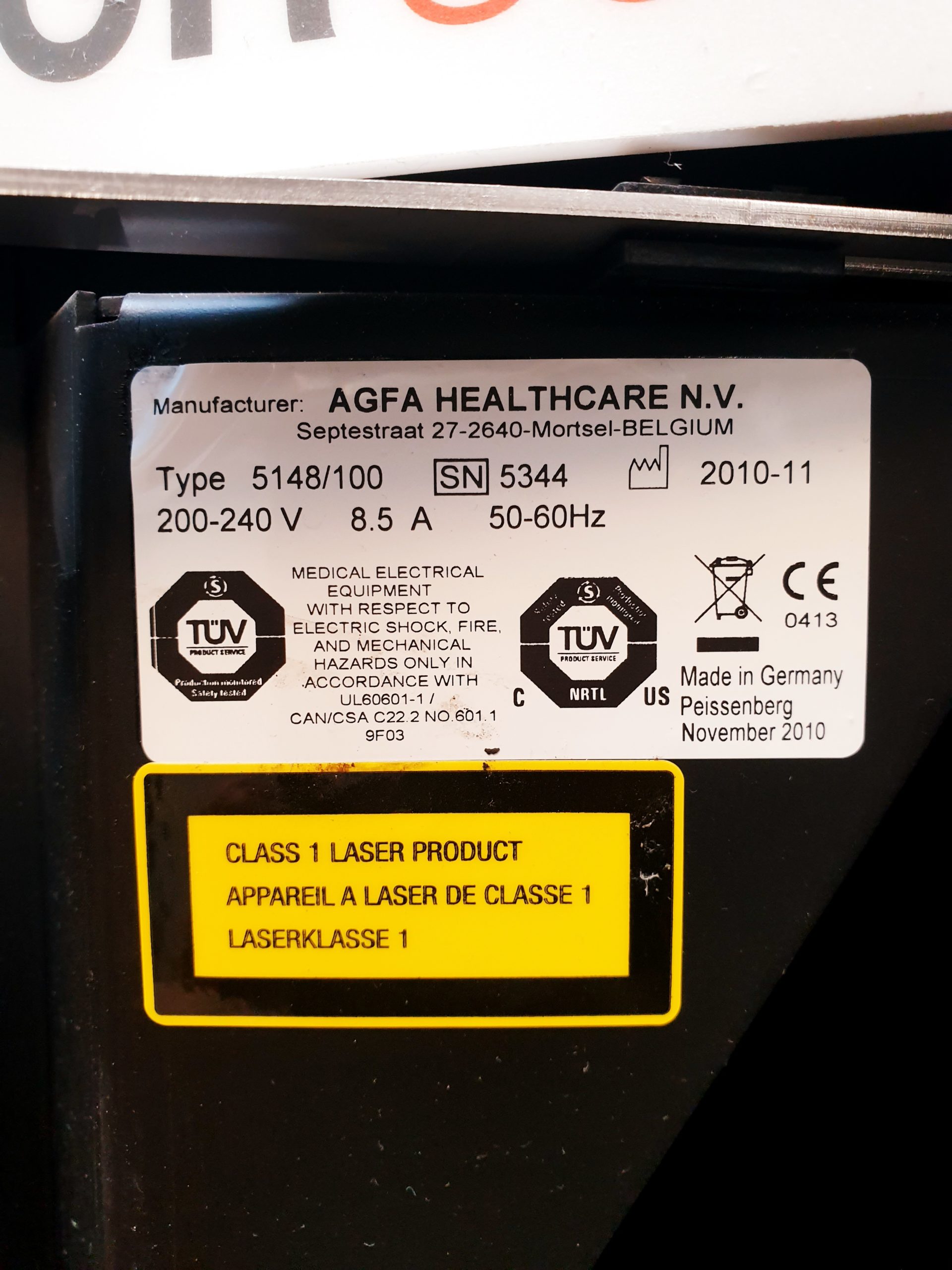 AGFA CR 85-X RCR-Speicherfoliensystem thumbnail 2