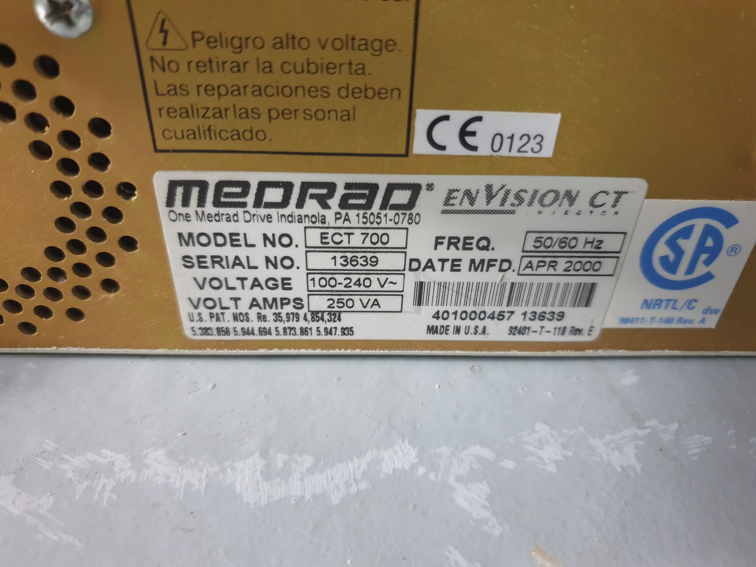 Medrad Envision CT Injektor EDU700 & ECT 700 With Injector thumbnail 13