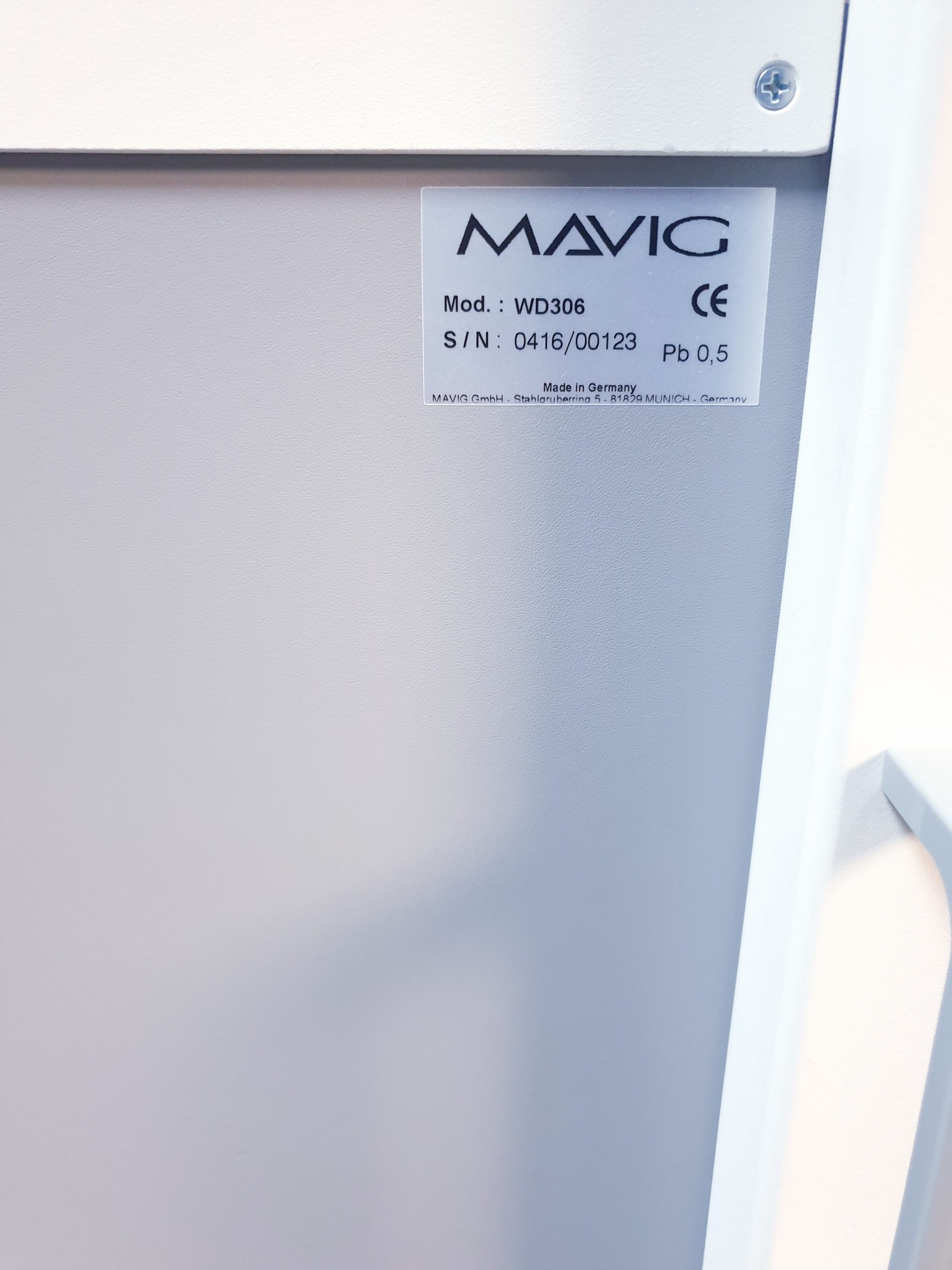 Mavig WD306 Mobile X-Ray Schutzschild thumbnail 8