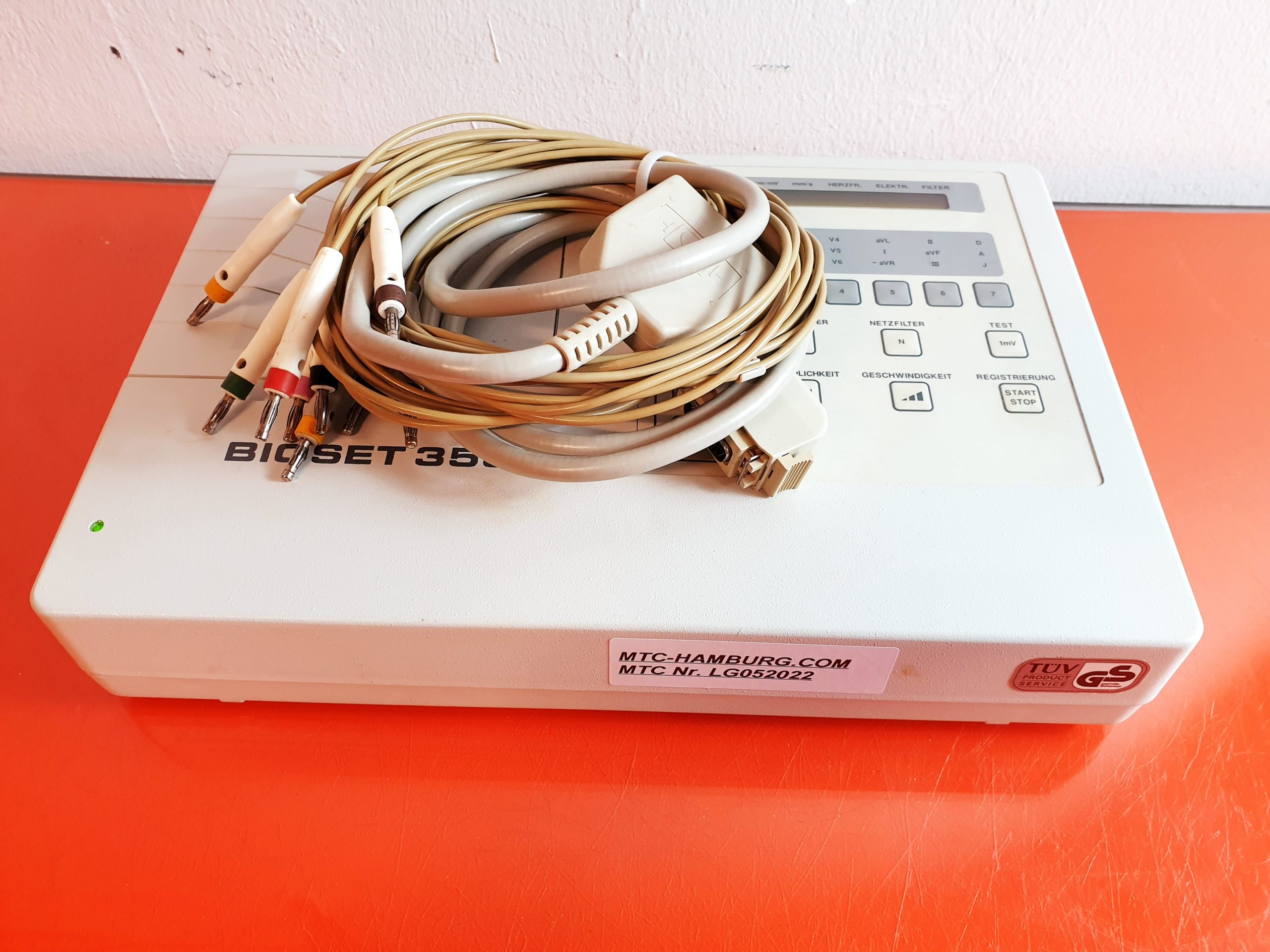 Hörmann Bioset 3500 EKG mit Ableitungskabel — image 1 of 2