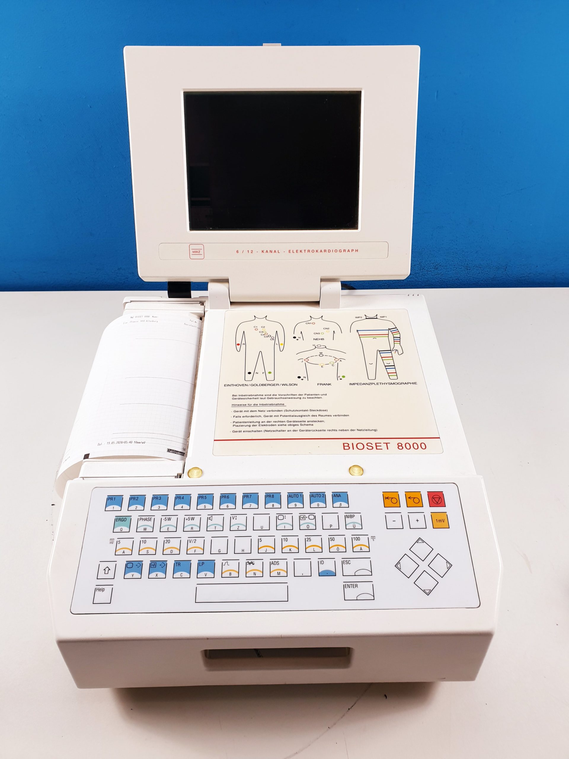 Hörmann Bioset 8000 12 Kanal EKG Gerät — 3 6 12 Kanal thumbnail 4