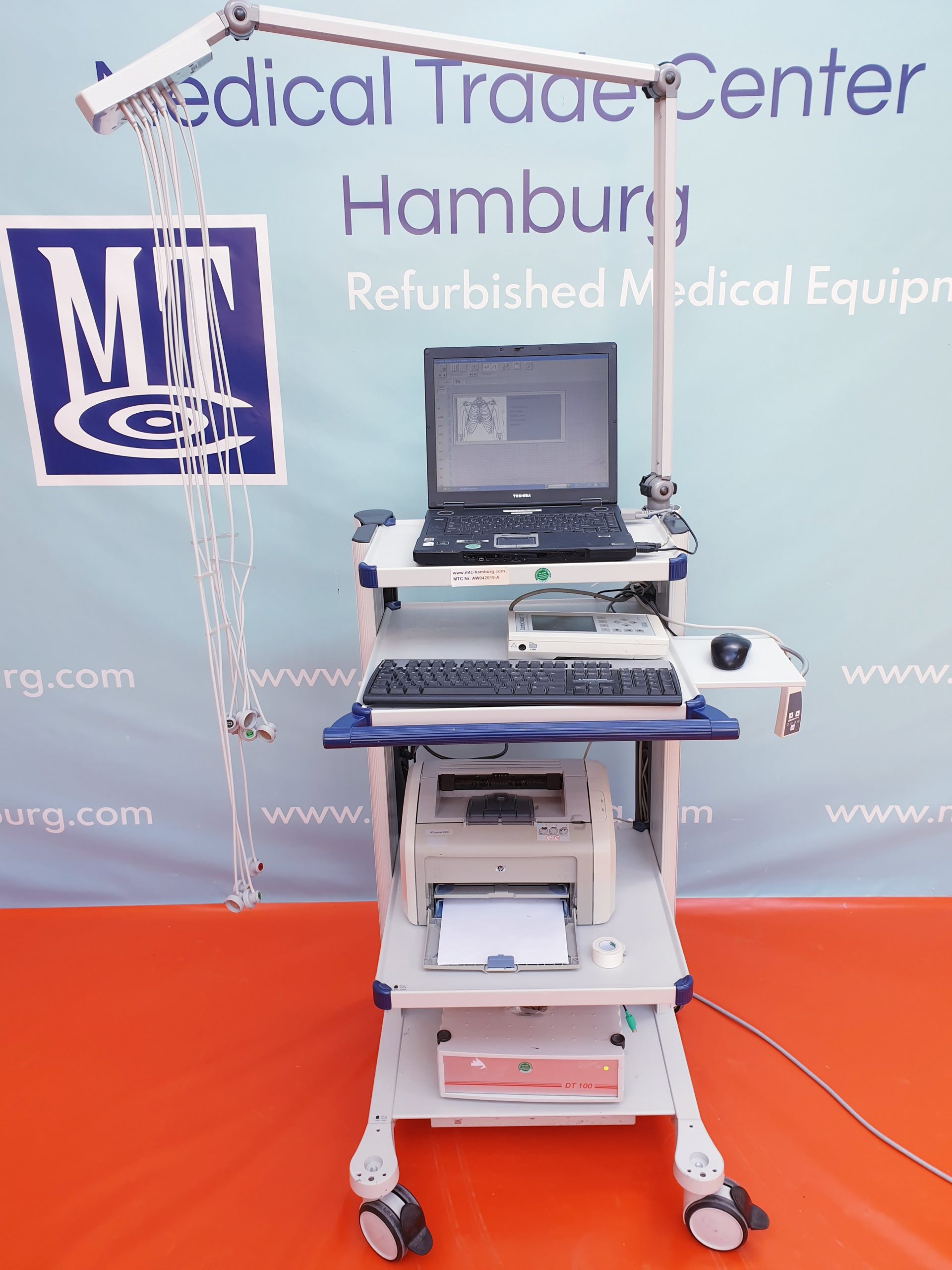 spacelabs cardionavigator EKG MIT DT 100 SAUGANLAGE + CARDIOCOLLECT 12 EKG GERÄT — image 1 of 8