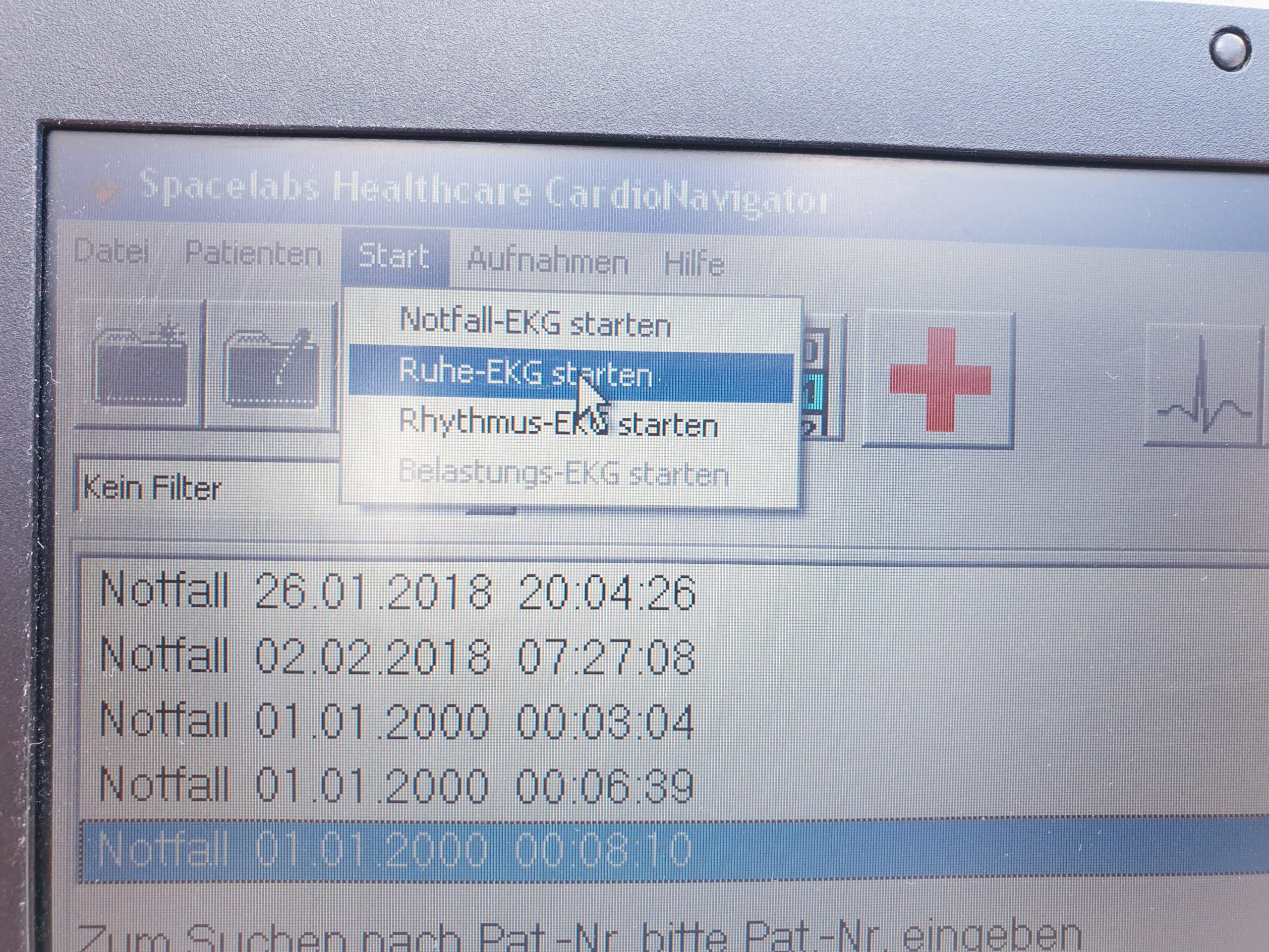 spacelabs cardionavigator EKG MIT DT 100 SAUGANLAGE + CARDIOCOLLECT 12 EKG GERÄT thumbnail 4