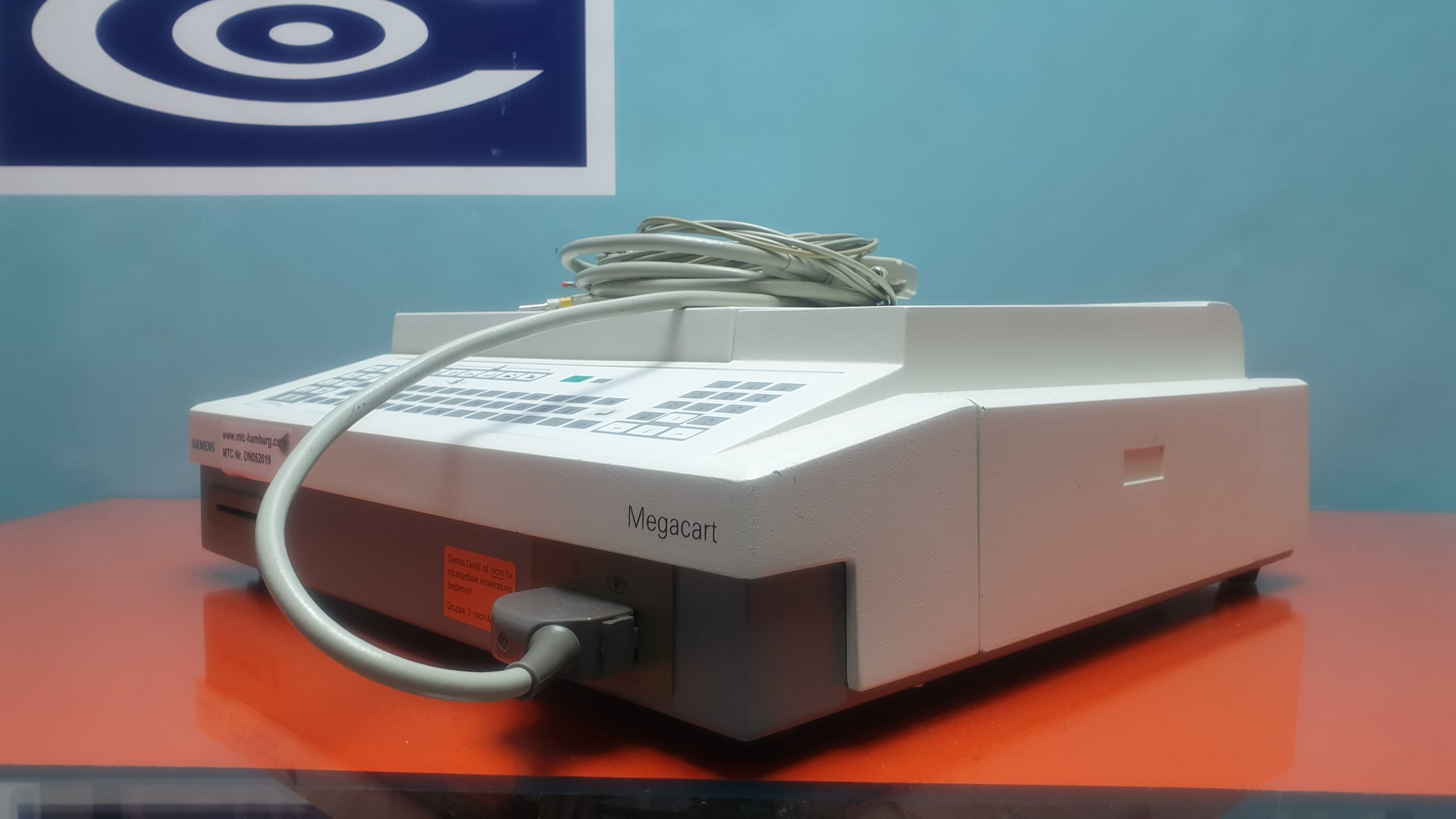 Siemens Megacart ECG unit // EKG mit Ableitungskabel thumbnail 2