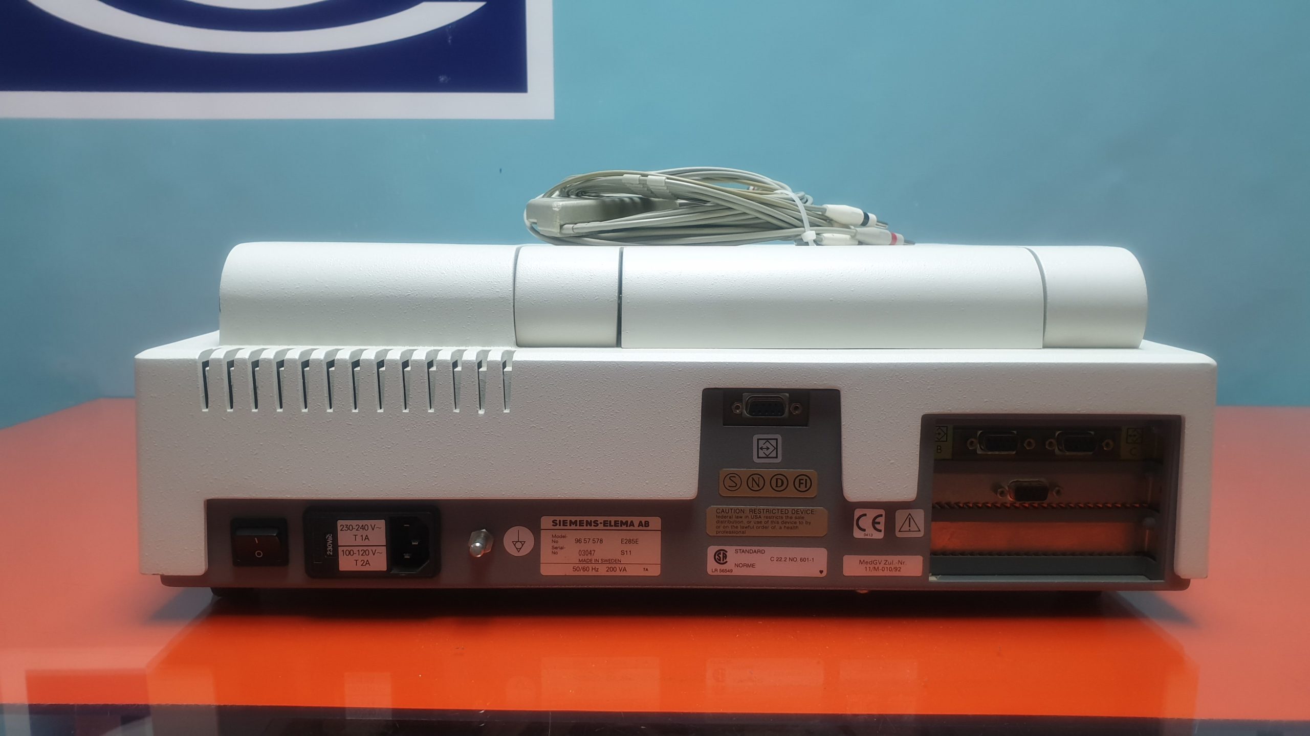 Siemens Megacart ECG unit // EKG mit Ableitungskabel thumbnail 3