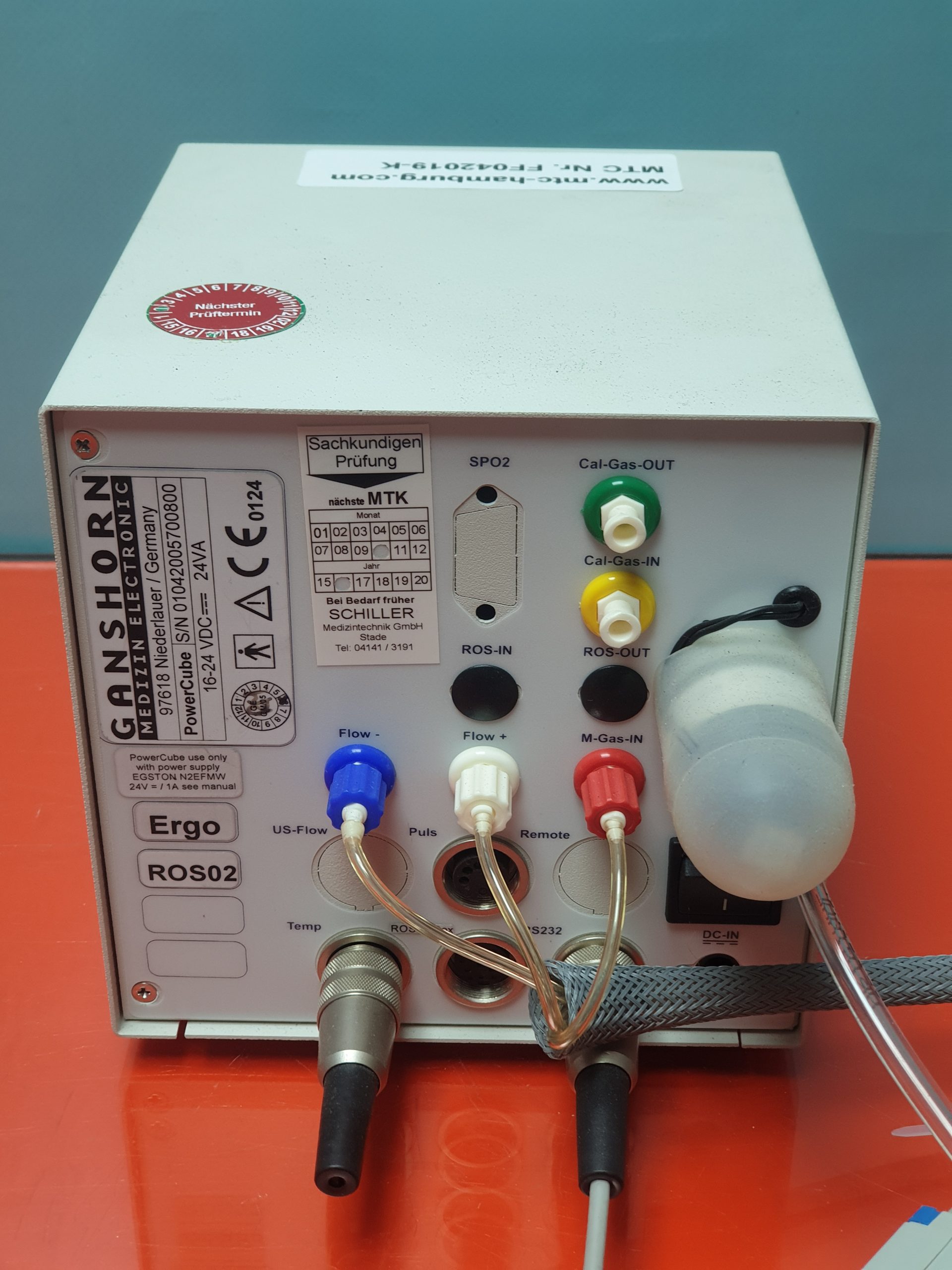 GANSHORN PowerCube Ergo SPO2 Power Cube Repiratory ErgoSpirometry Spirometer Plethysmograph — image 1 of 2