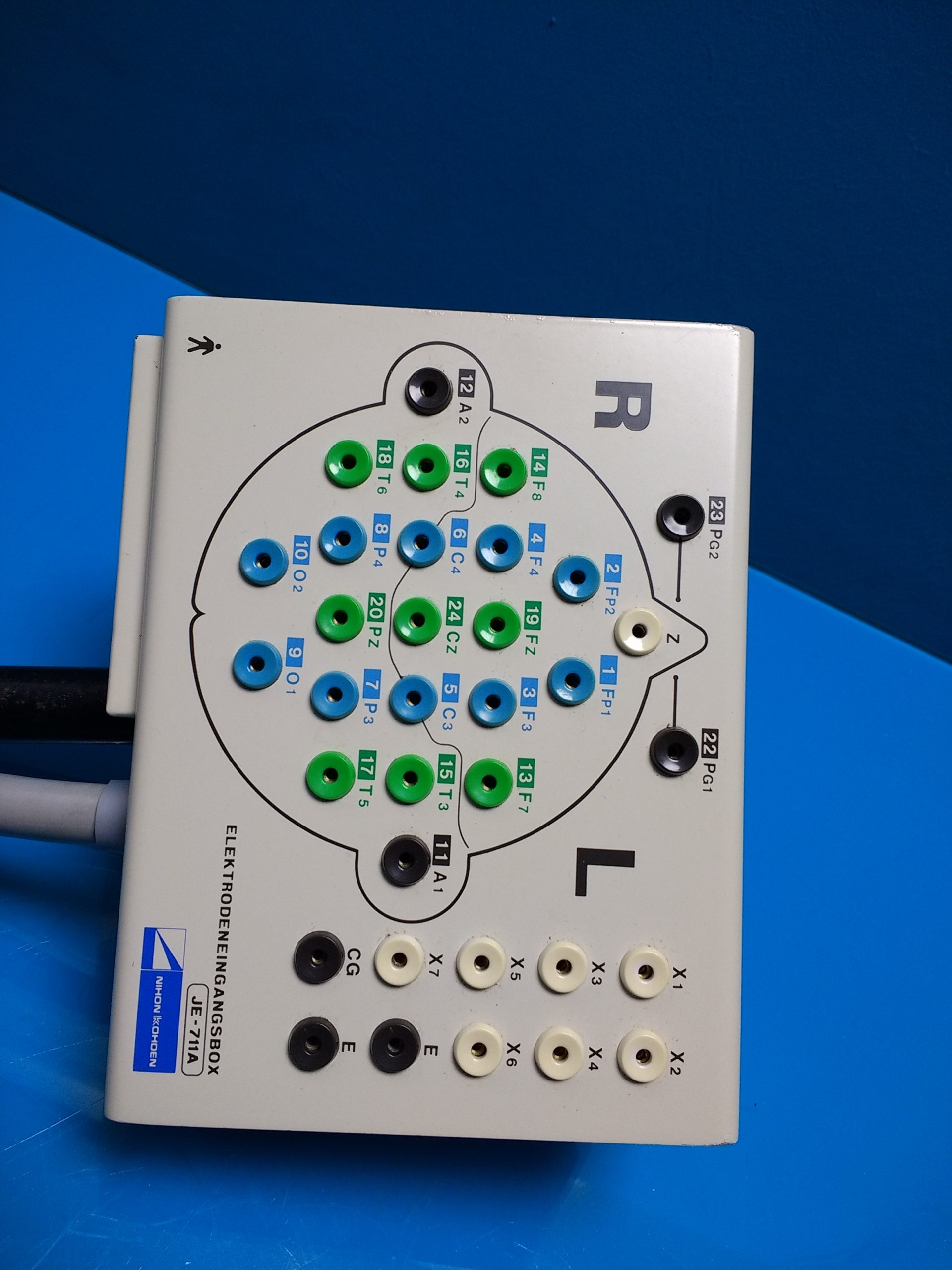 Nihon Kohden JE 711A // JE-711A Elektrodenbox – Eingangsbox – electrodes input box thumbnail 4