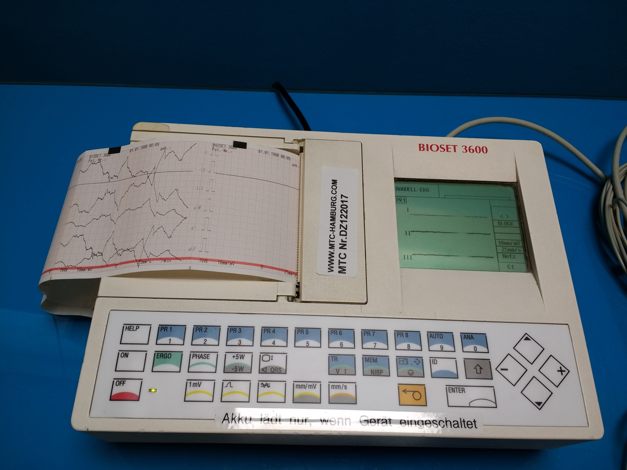 BIOSET 3600 EKG 3/6 KANÄLE thumbnail 4