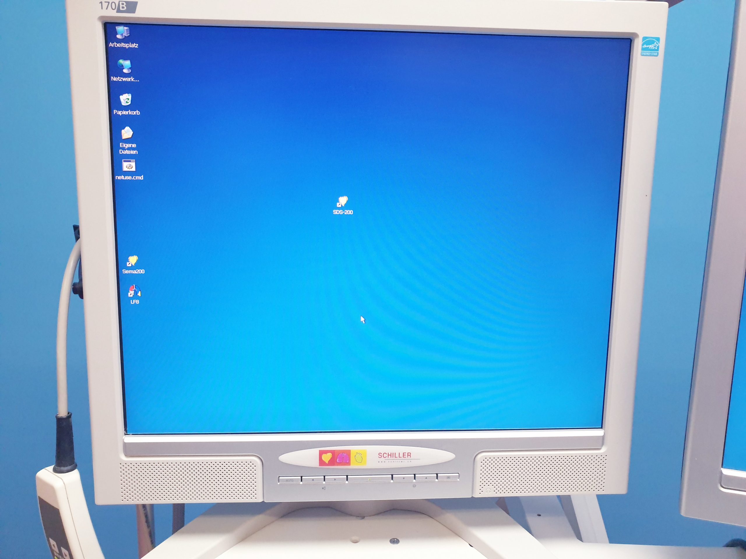 Schiller Cardiovit CS-200 12 Kanal EKG mit Stässle DT 100 Sauganlage Power Cube Spirometrie Modul thumbnail 4