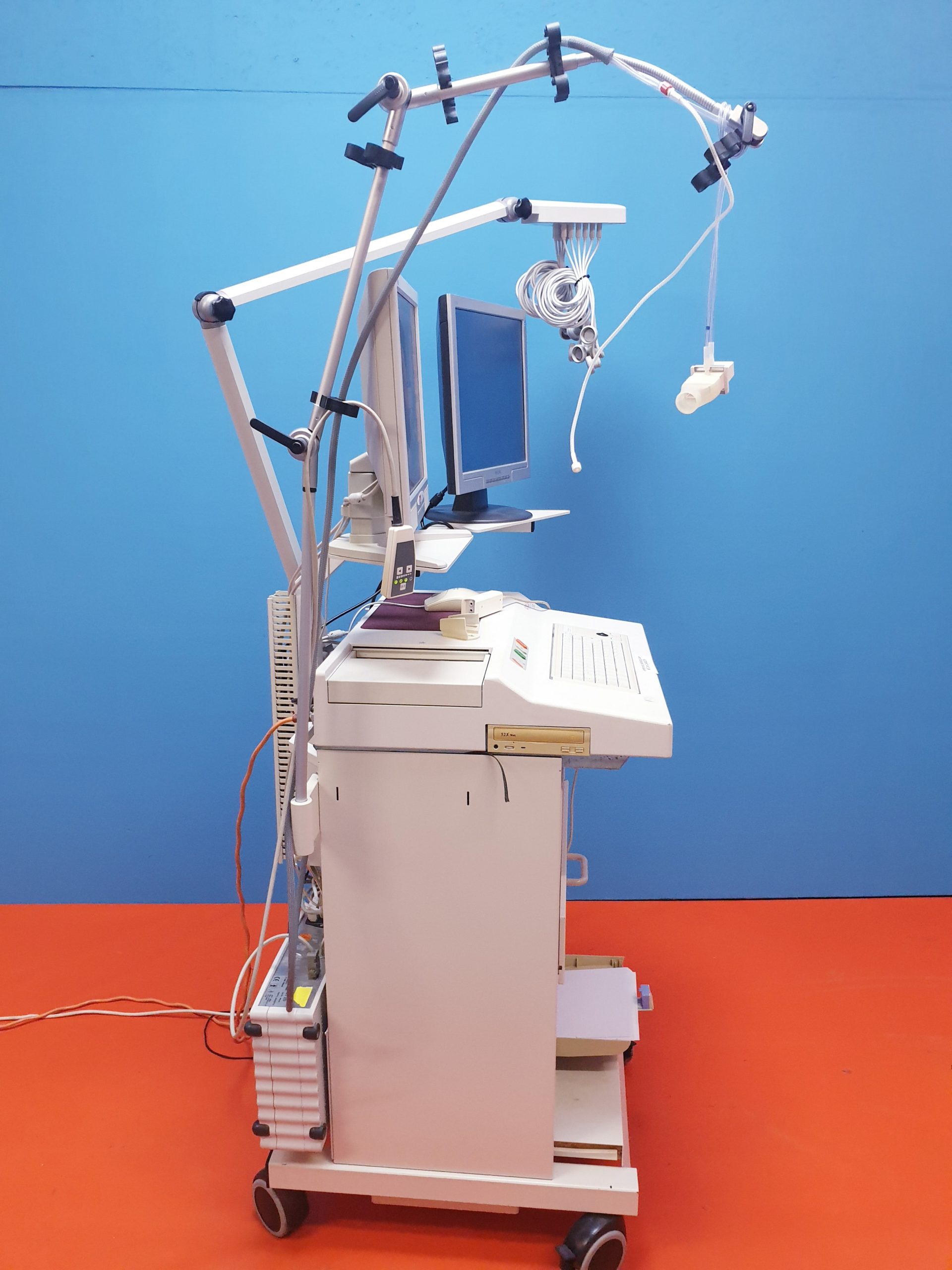 Schiller Cardiovit CS-200 12 Kanal EKG mit Stässle DT 100 Sauganlage Power Cube Spirometrie Modul thumbnail 8