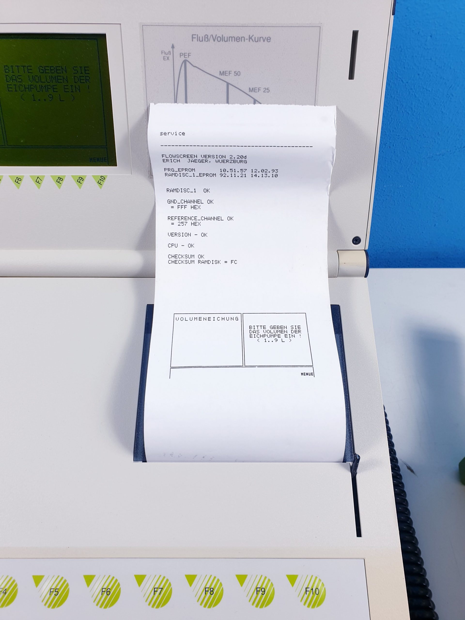 JAEGER FLOWSCREEN Portables Spirometriegerät mit Resistance-Messung (ROCC-Funktion) ausgestattet thumbnail 2