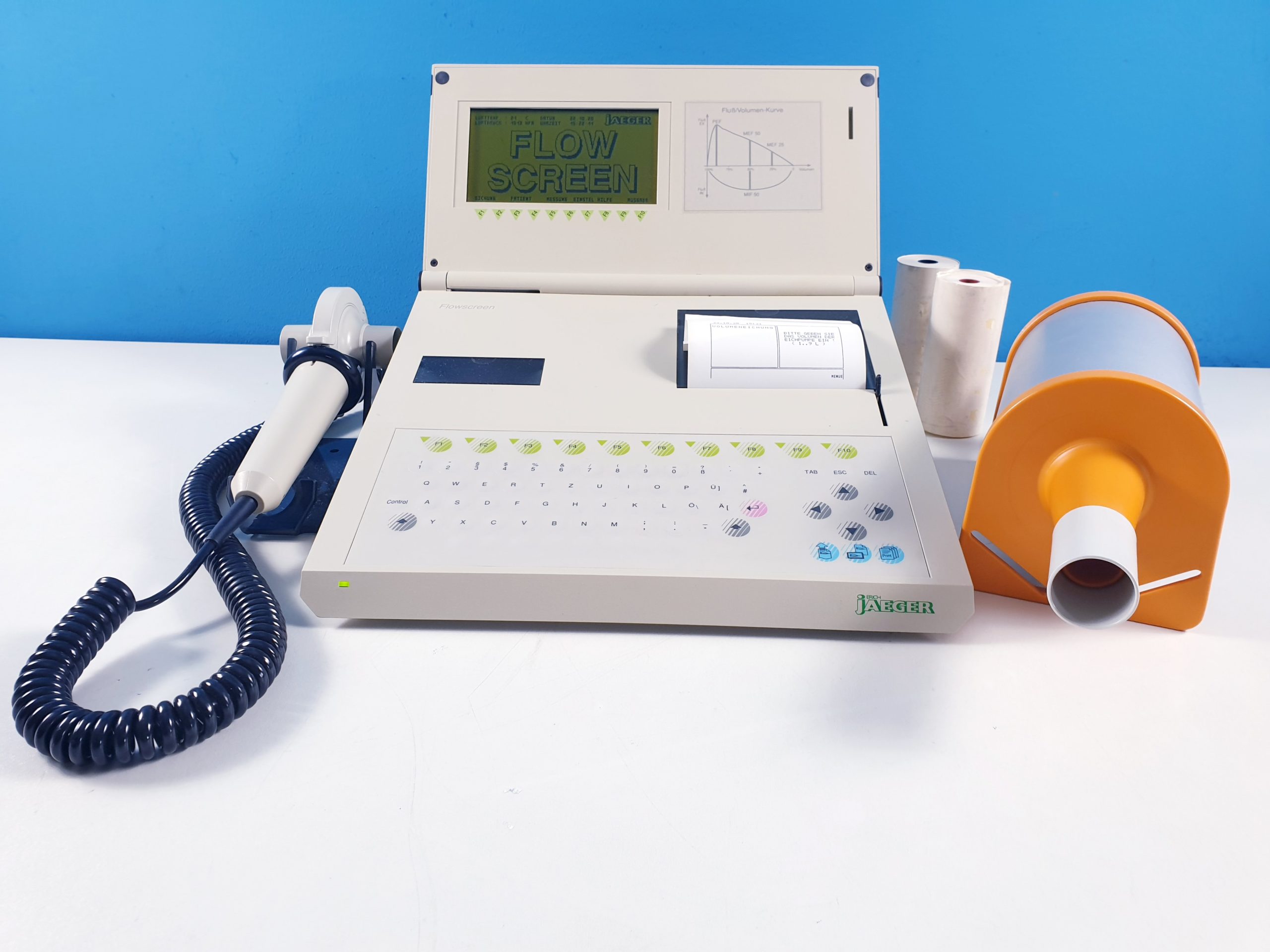 Jaeger Flowscreen Portables Spirometer mit Eichpumpe thumbnail 4