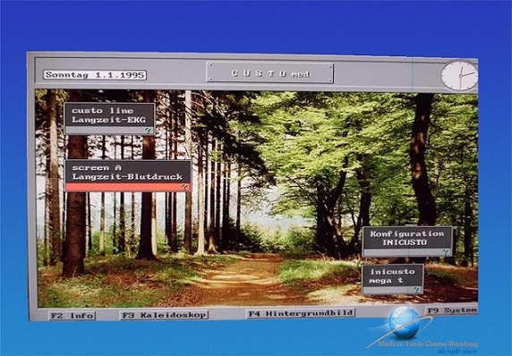 LZ EKG / Langzeit EKG Messgerät Custo Port , Marker mit Computer – Software – + Printer thumbnail 2