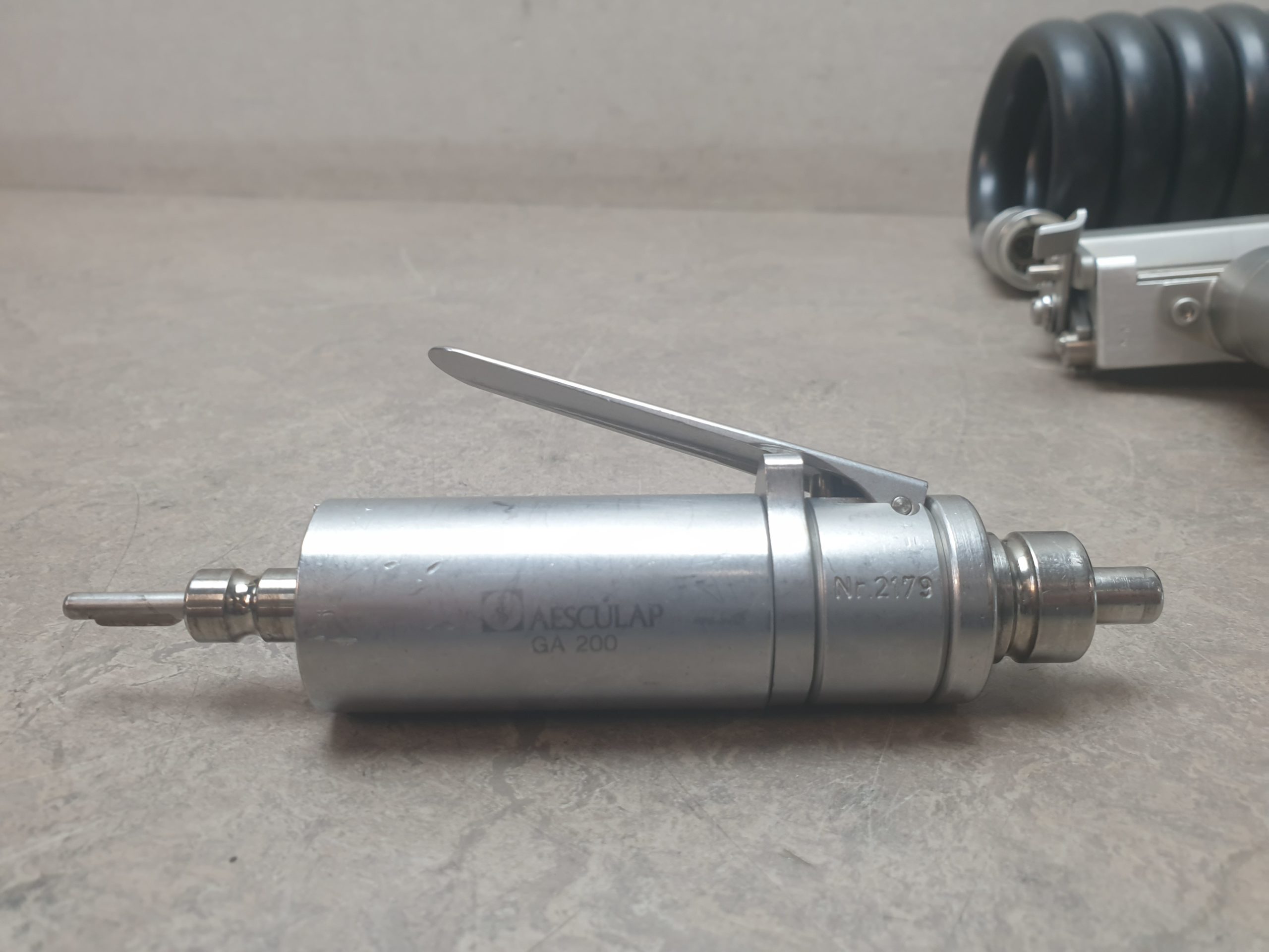Aesculap GA200 Handstück + GB230R Dermatome + GB20 + Draeger Aesculap Air-Motor Luft Druck Schlauch thumbnail 3