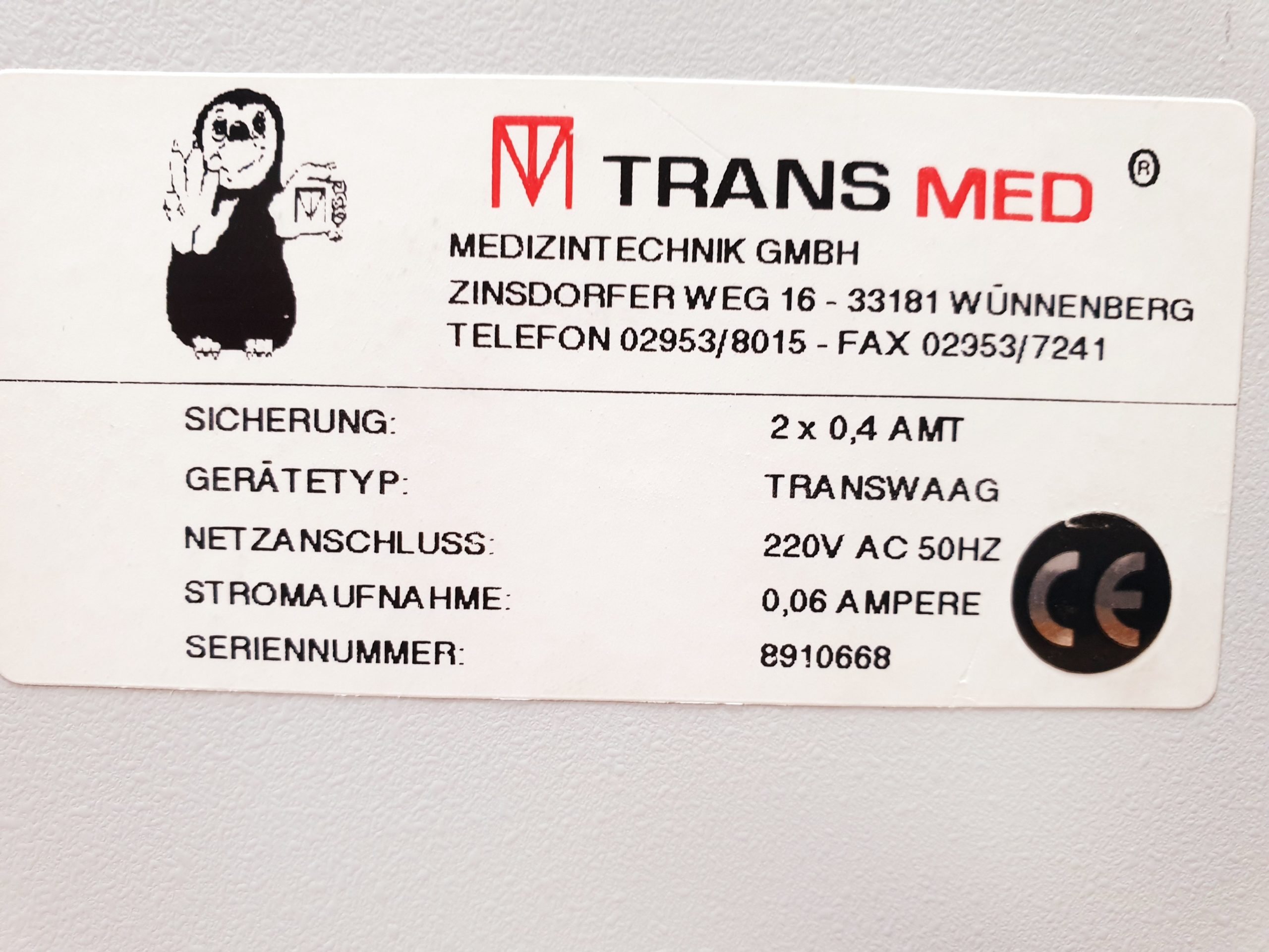 Sarstedt Transmed TRANSWAAG Waage für Transfusionen thumbnail 6