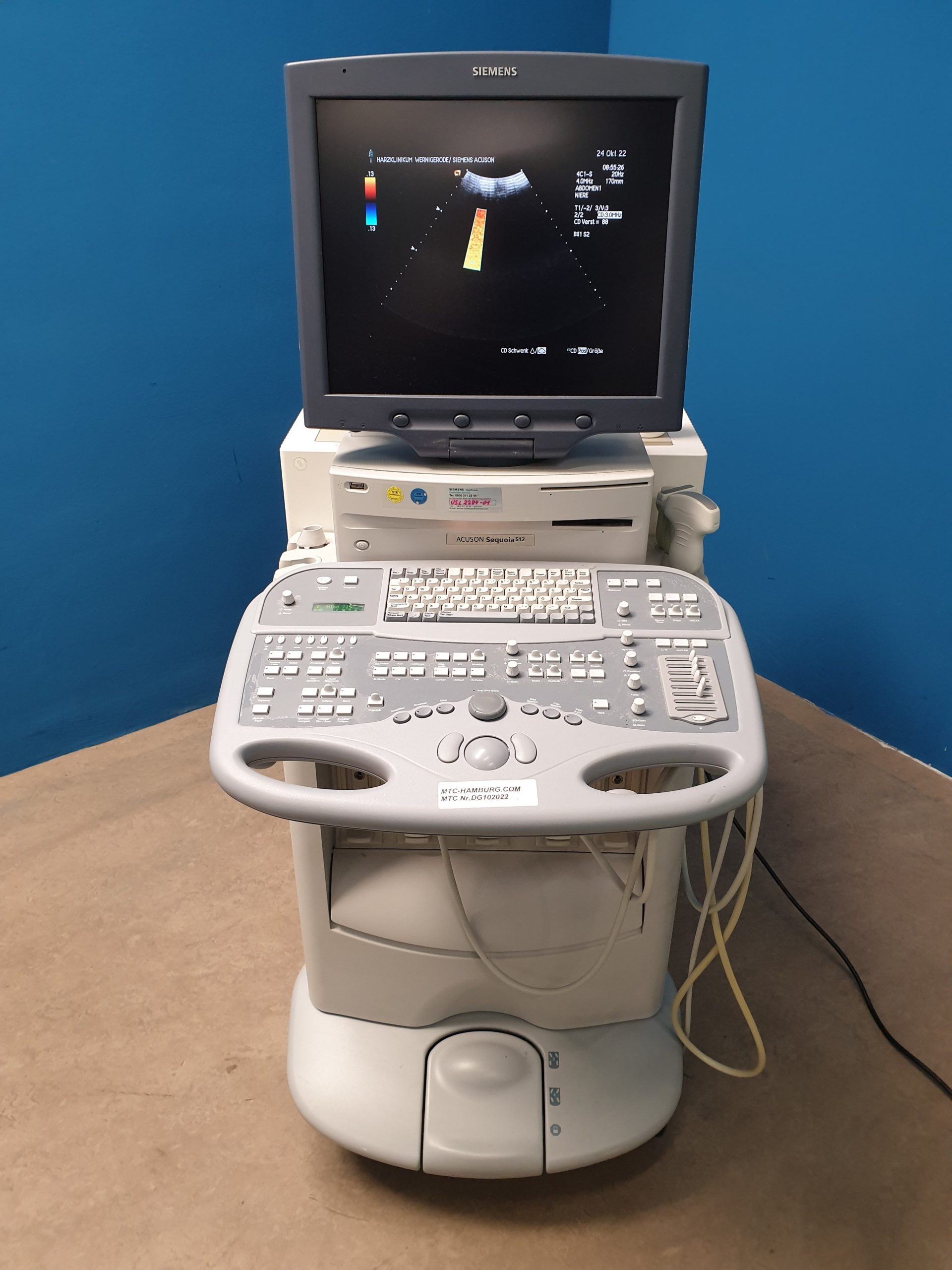 SIEMENS ACUSON Sequoia + 8L5 + 4C1 + 3V2c Sonde — image 1 of 7