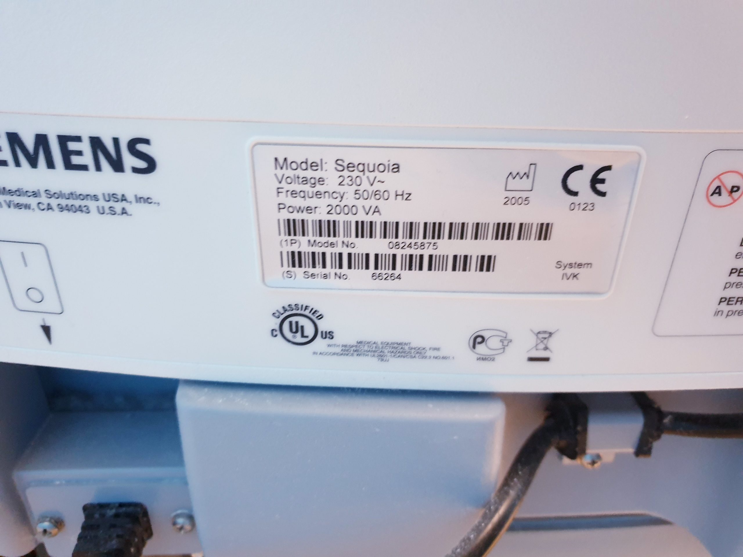 SIEMENS ACUSON Sequoia + 8L5 + 4C1 + 3V2c Sonde thumbnail 6