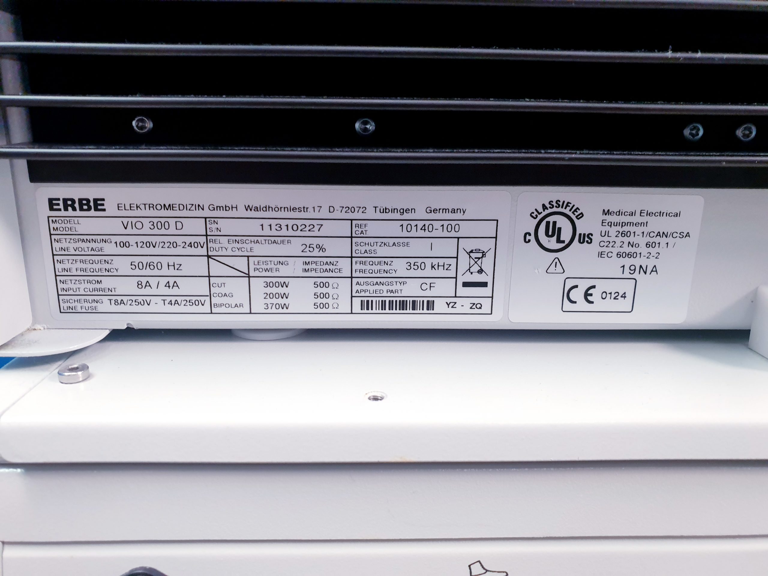 Erbe RBE Vio 300 D+IES2 – HF Gerät thumbnail 10