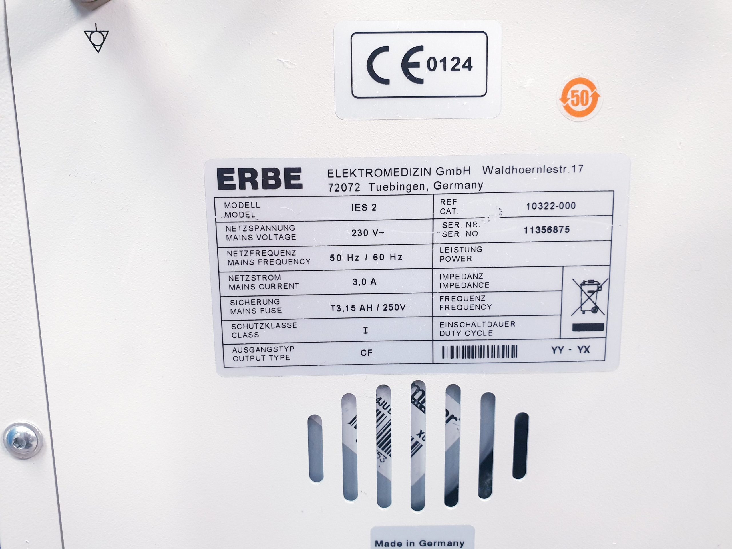 Erbe RBE Vio 300 D+IES2 – HF Gerät thumbnail 11