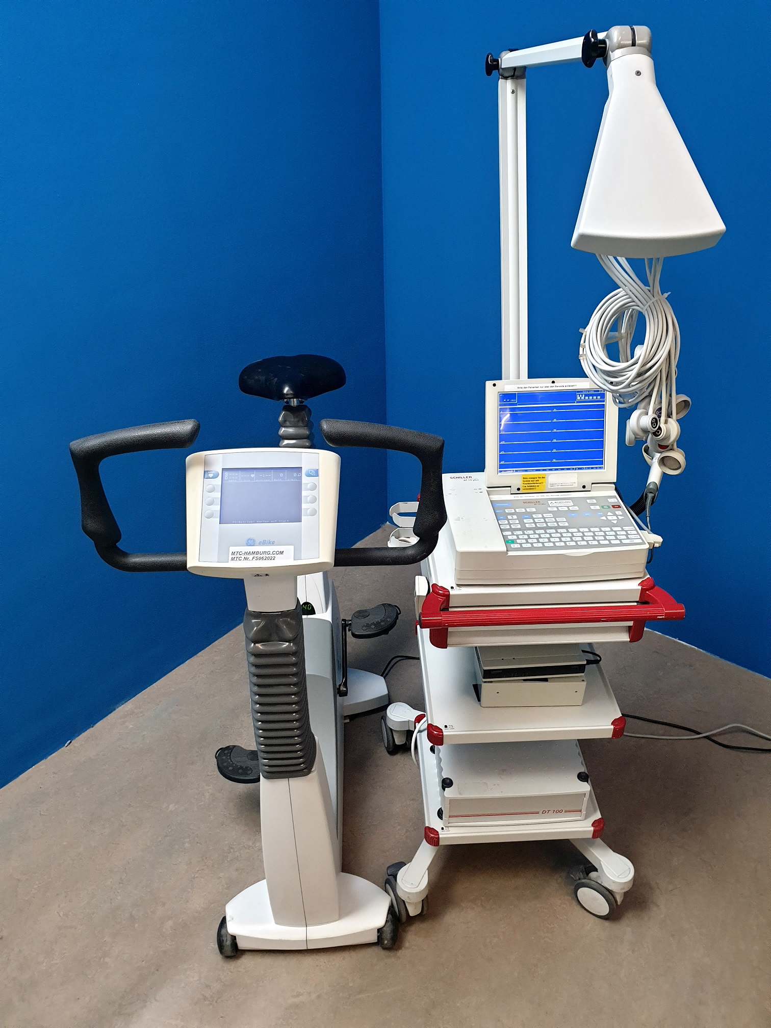 Schiller Ergometrie Einheit – GE eBike Ergosana Ergometer + AT10 Plus Ekg + DT100 Sauganlage + Strässle +…. — image 1 of 19