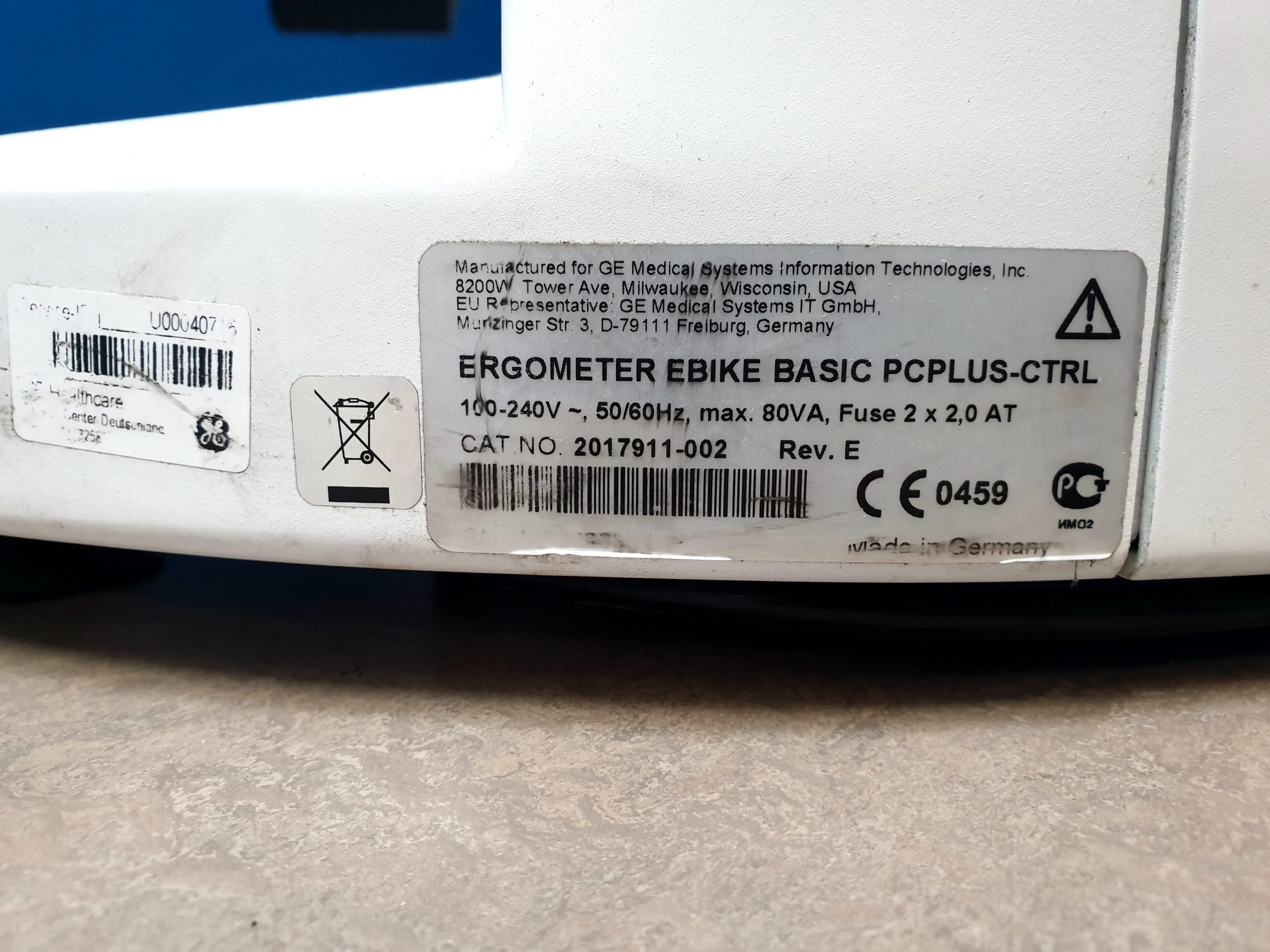 Schiller Ergometrie Einheit – GE eBike Ergosana Ergometer + AT10 Plus Ekg + DT100 Sauganlage + Strässle +…. thumbnail 5