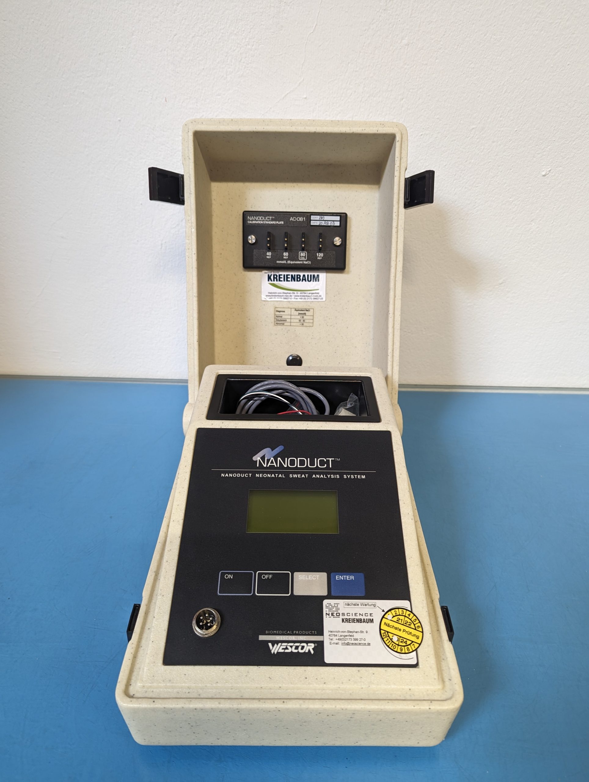 Wescor Nanoduct Neonatal Sweat Analysis System – — image 1 of 8