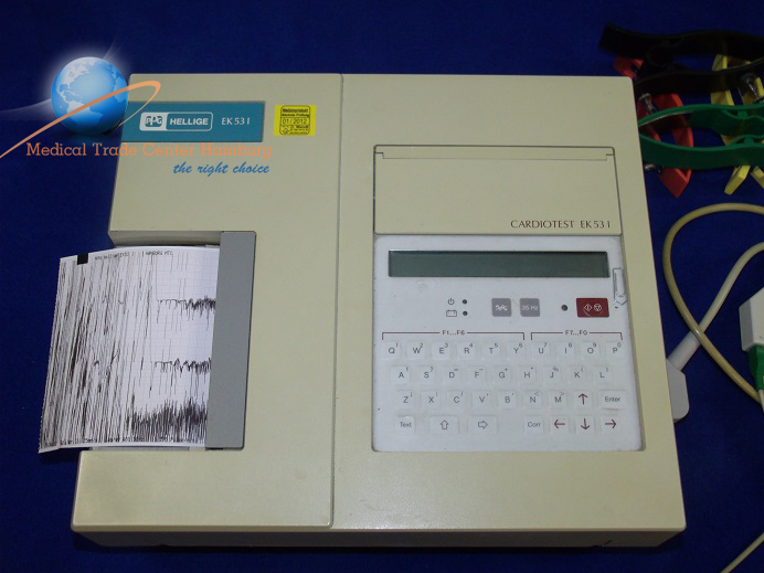 Hellige Cardiotest EK 531 Inkl Klammern und Patientenkabel thumbnail 2