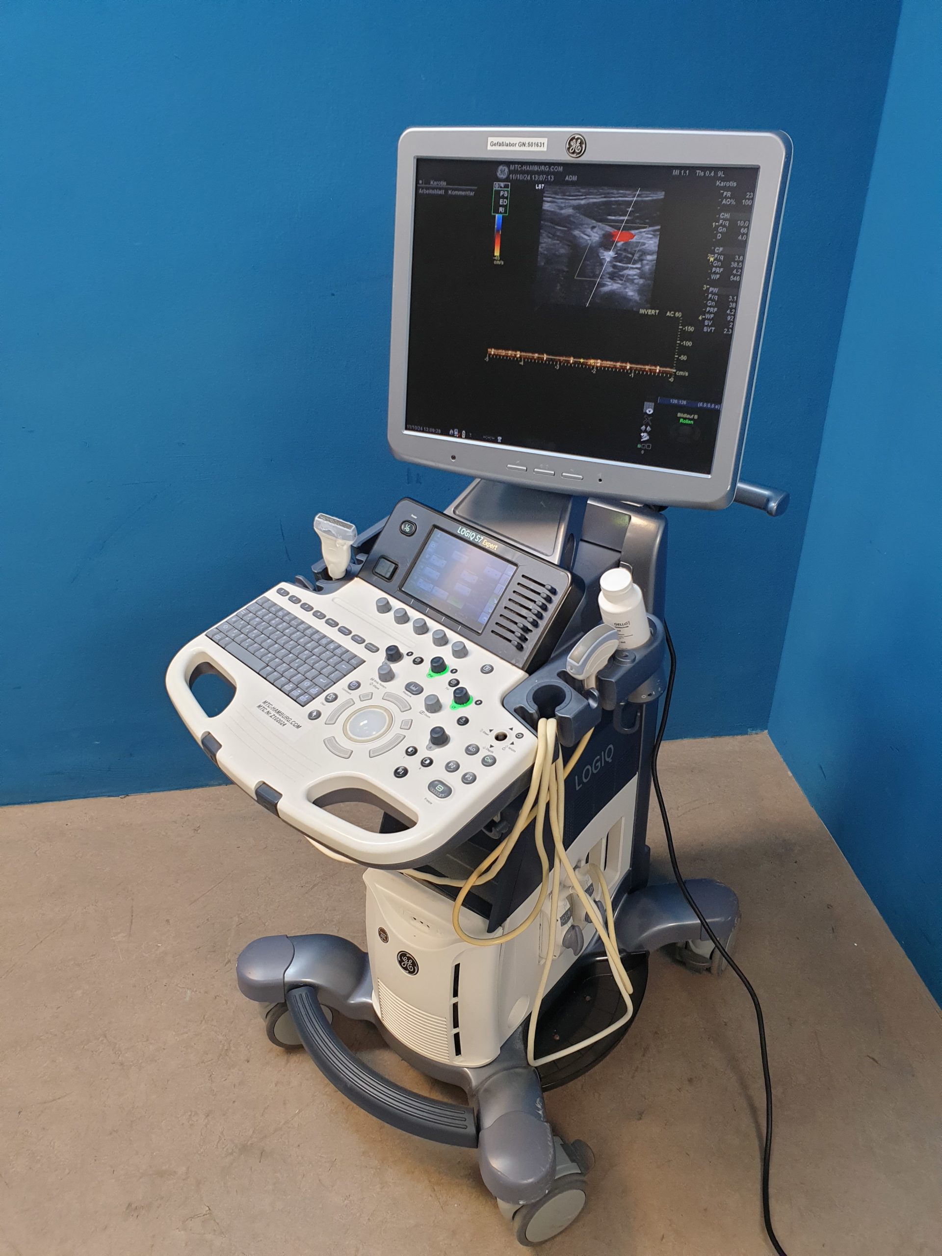 GE LOGIQ S7 Expert C1-5 Konvex + 9L-d Linear Farbdoppler DOM 2016 thumbnail 4