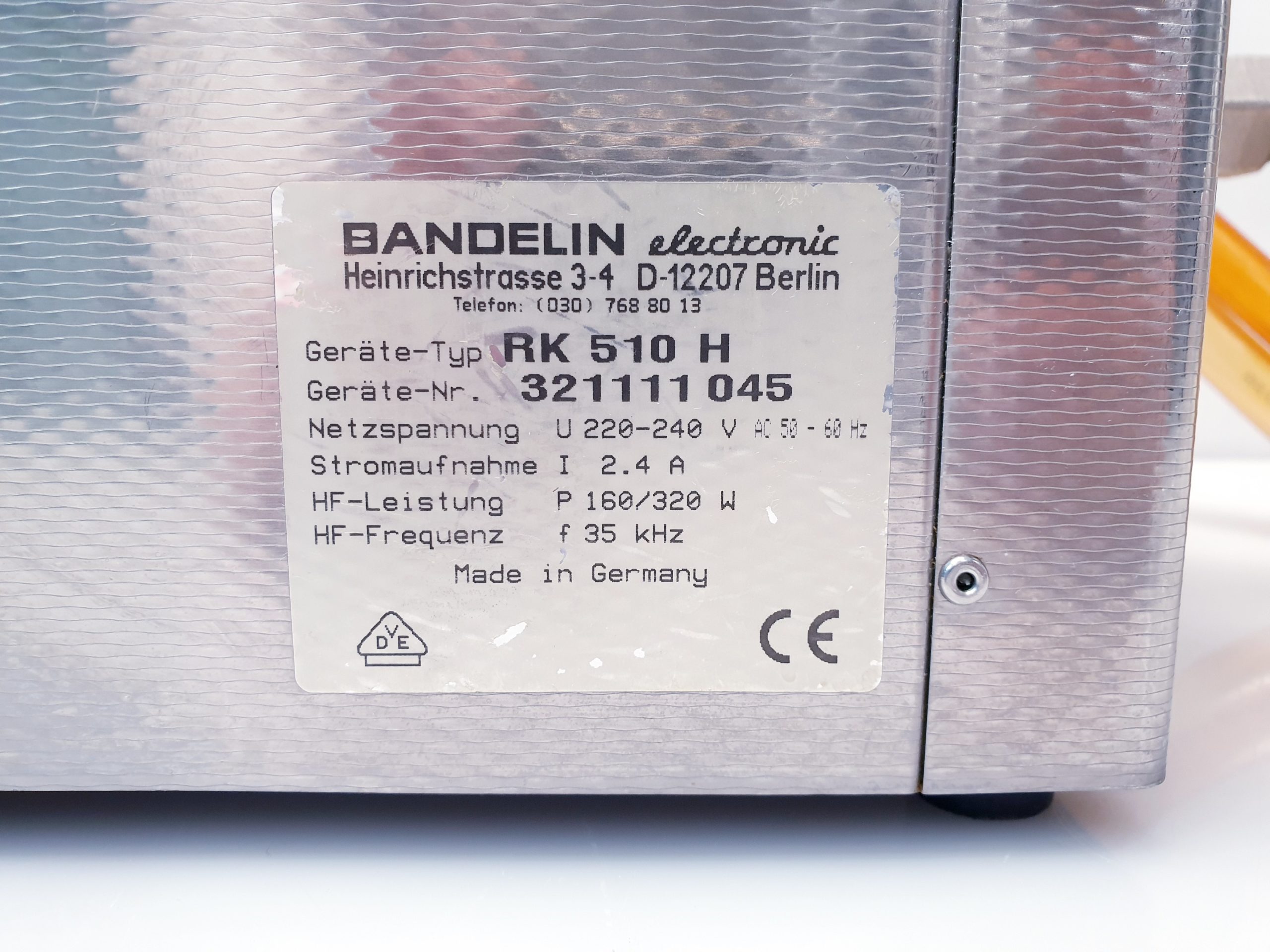 Bandelin SONOREX SUPER RK 510 H – RK510H Ultraschallreiniger thumbnail 9