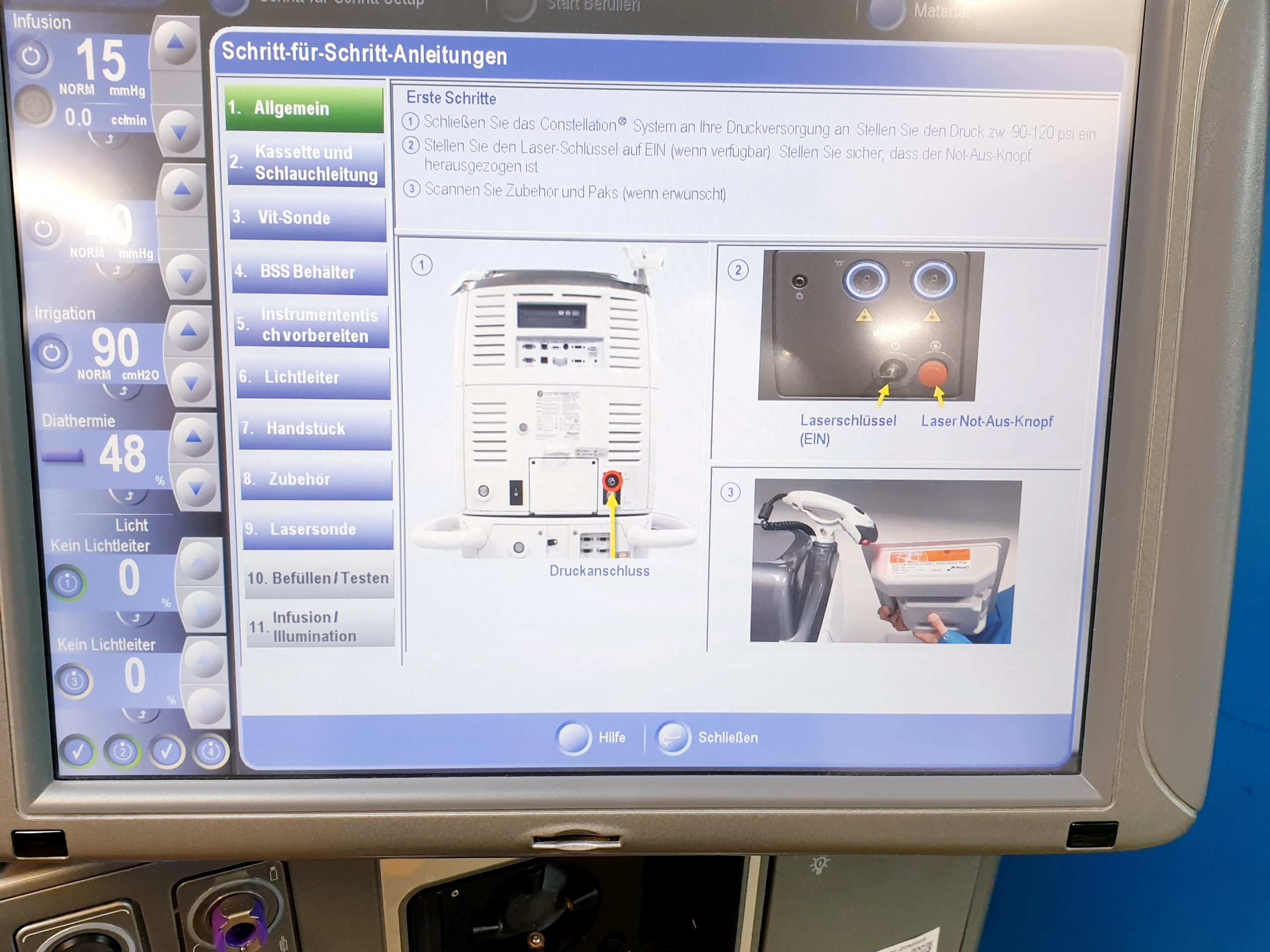 Alcon Constellation Vision System OP-Laser Ophthalmisch thumbnail 12