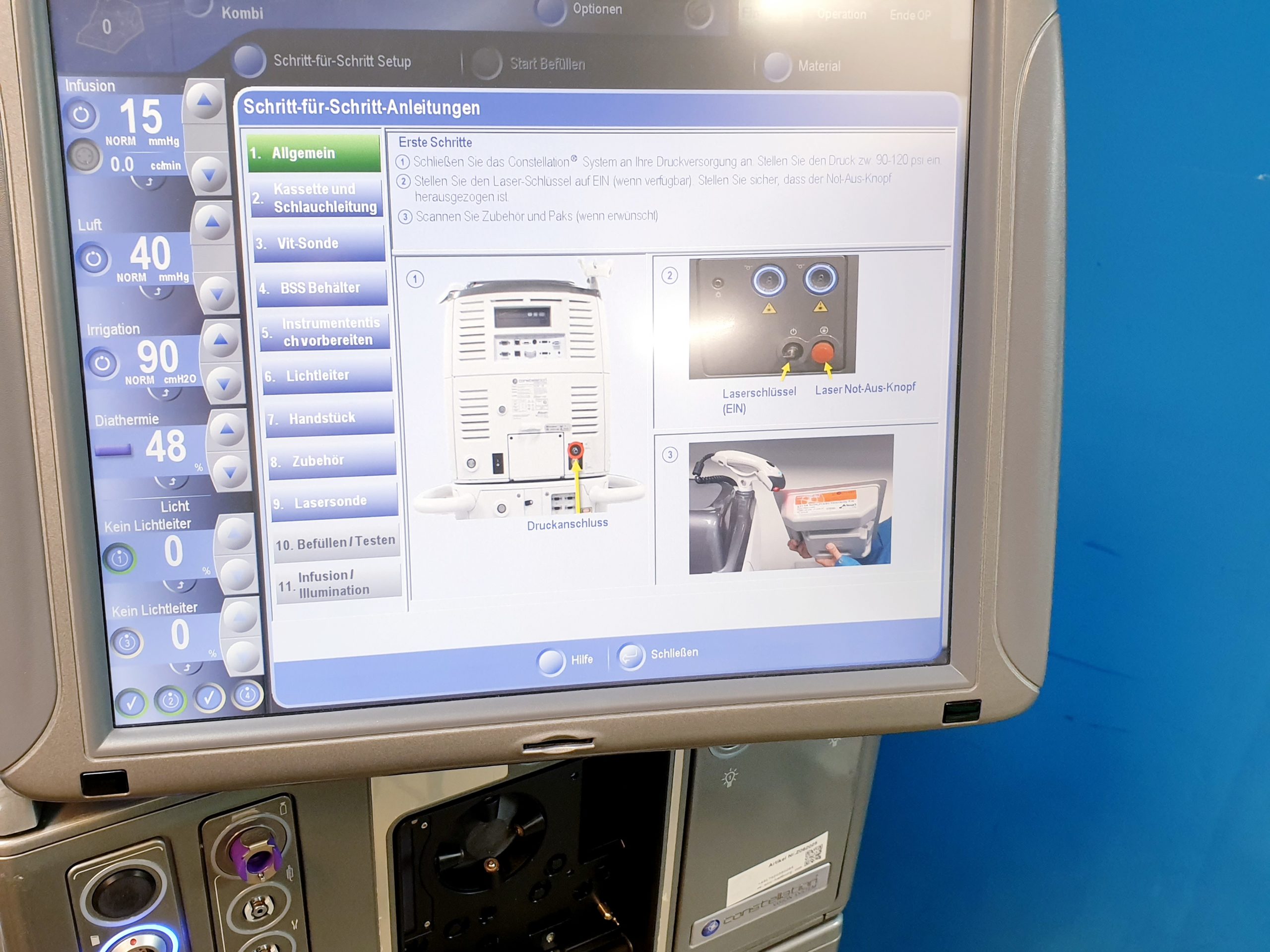Alcon Constellation Vision System OP-Laser Ophthalmisch thumbnail 13
