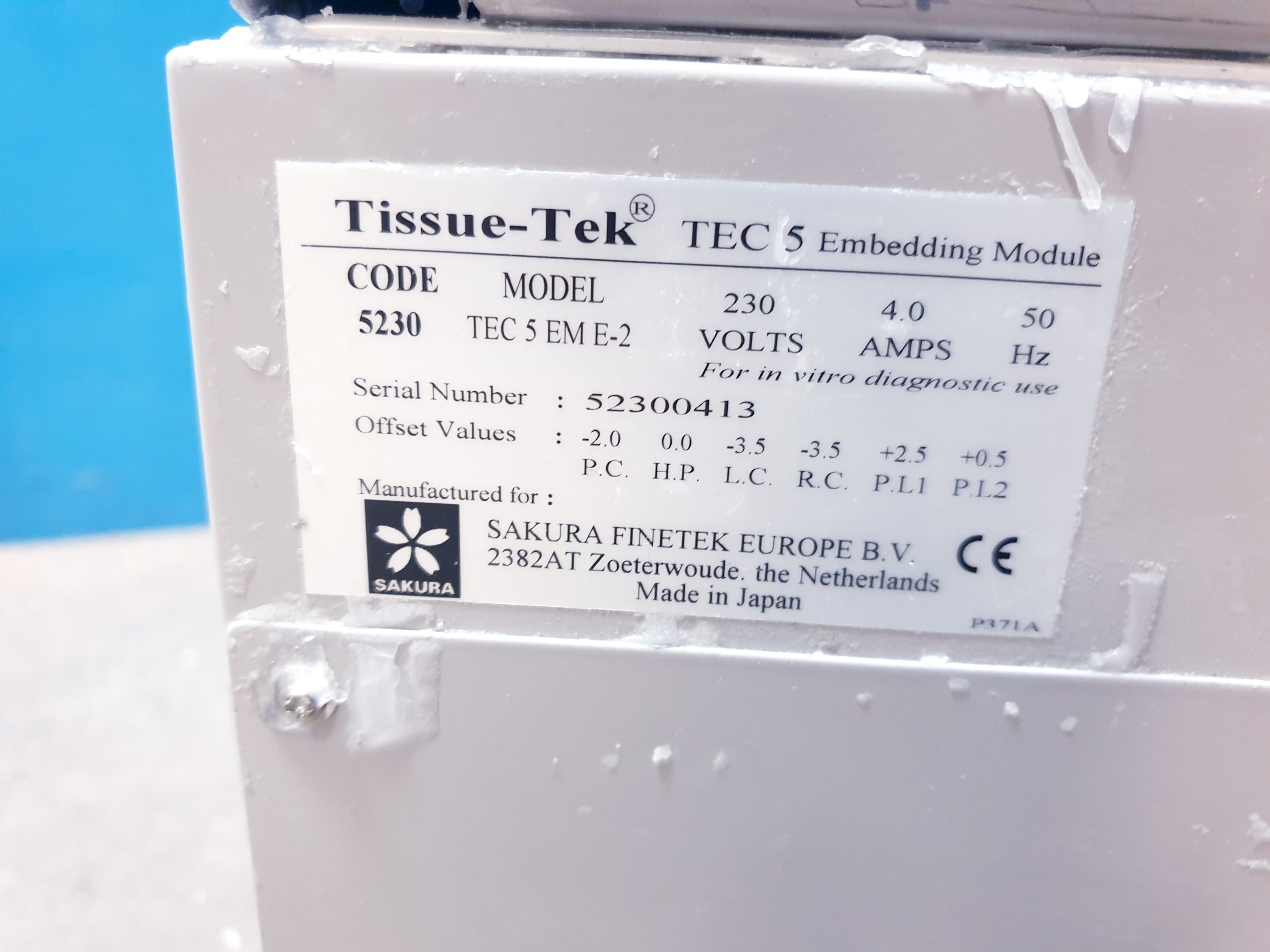 Sakura Tissue-Tek TEC 5 EME-2 thumbnail 8
