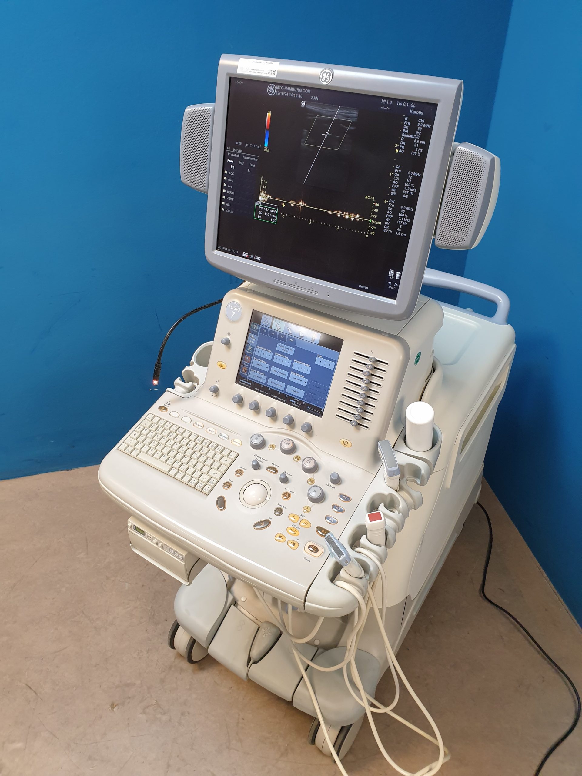 GE Logiq 7 + 4C +3S + 9L Farbdoppler thumbnail 2
