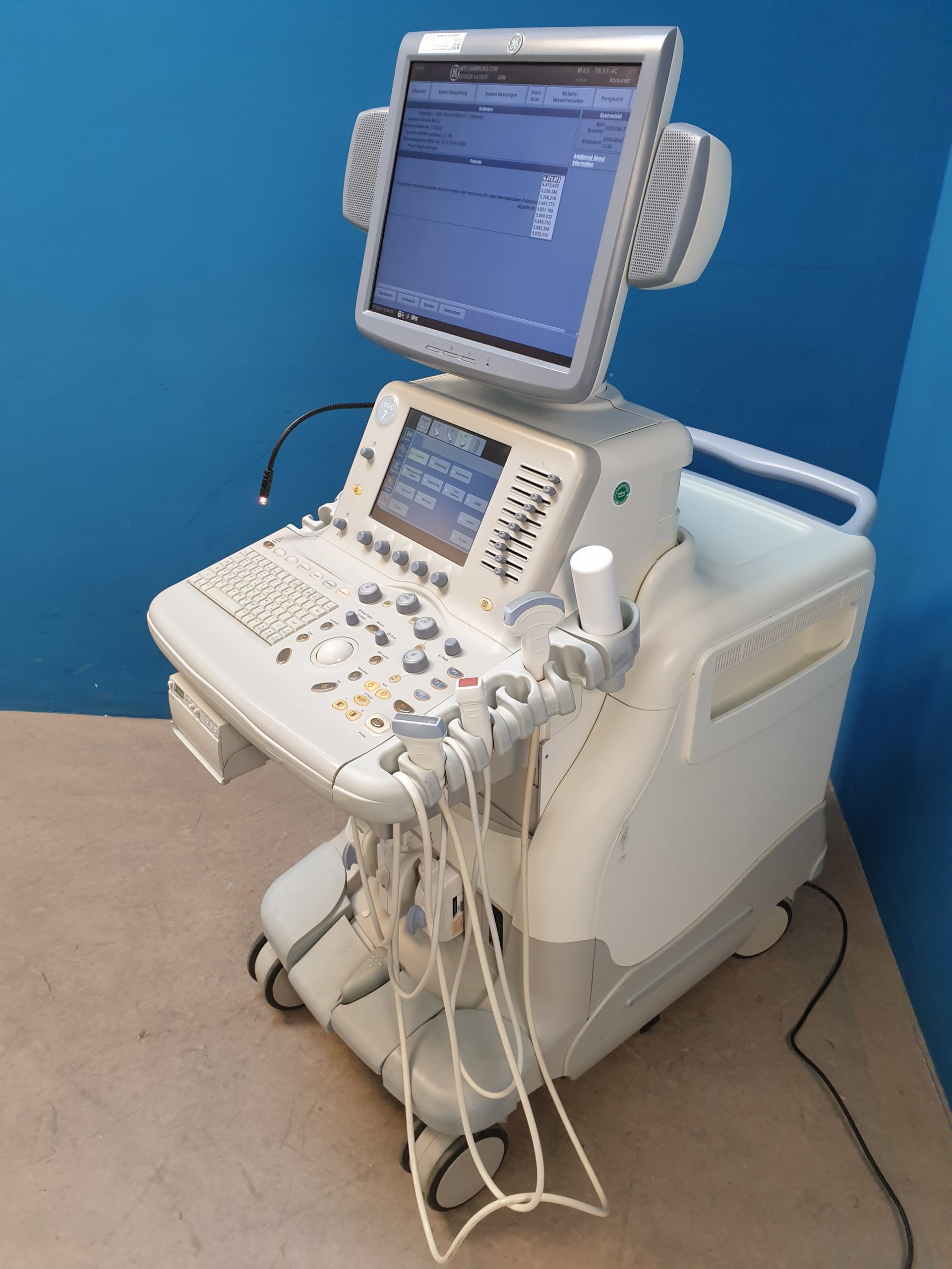 GE Logiq 7 + 4C +3S + 9L Farbdoppler thumbnail 10