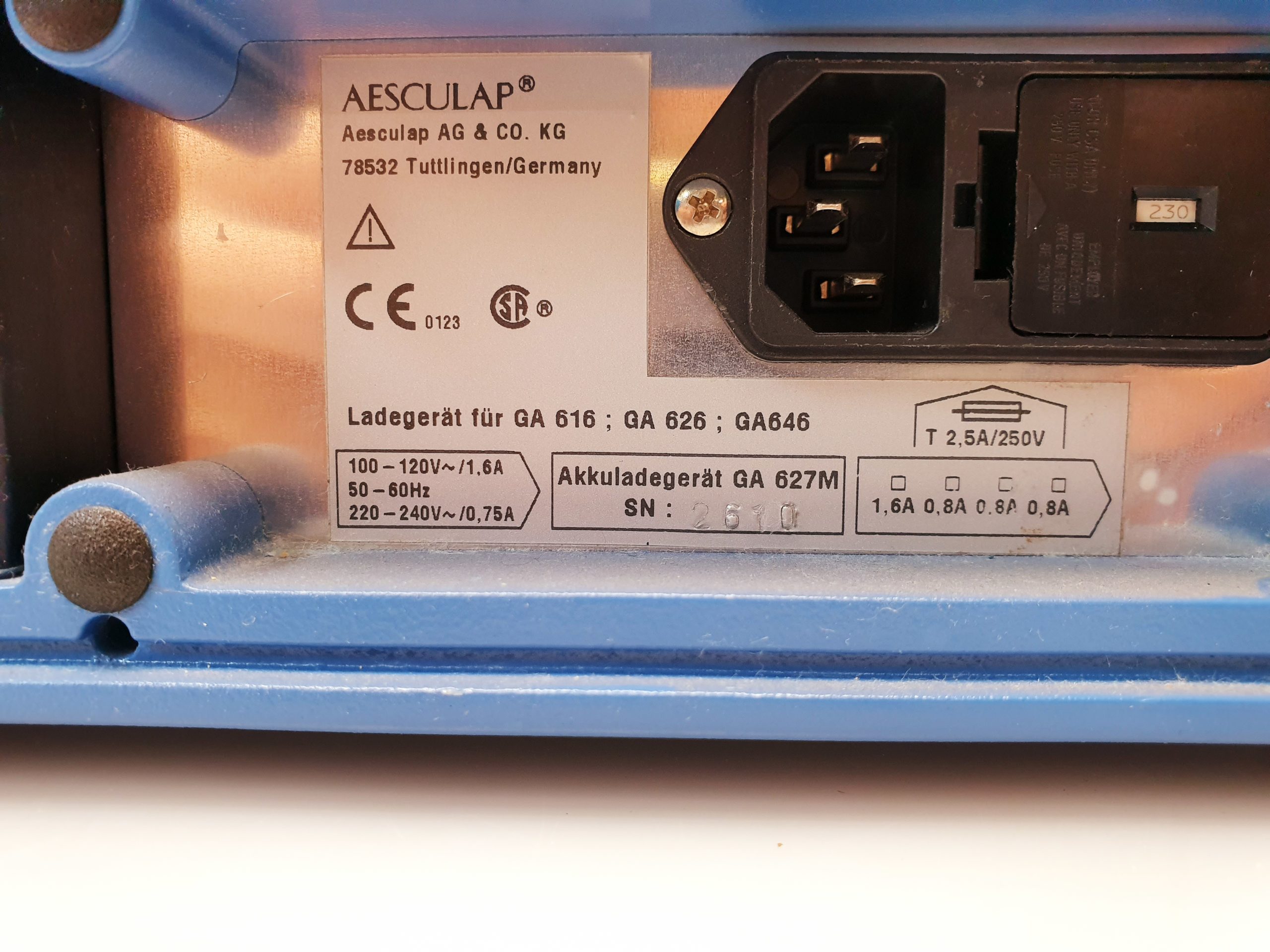 Aesculap Ladegerät für GA616 GA626 GA646 thumbnail 3