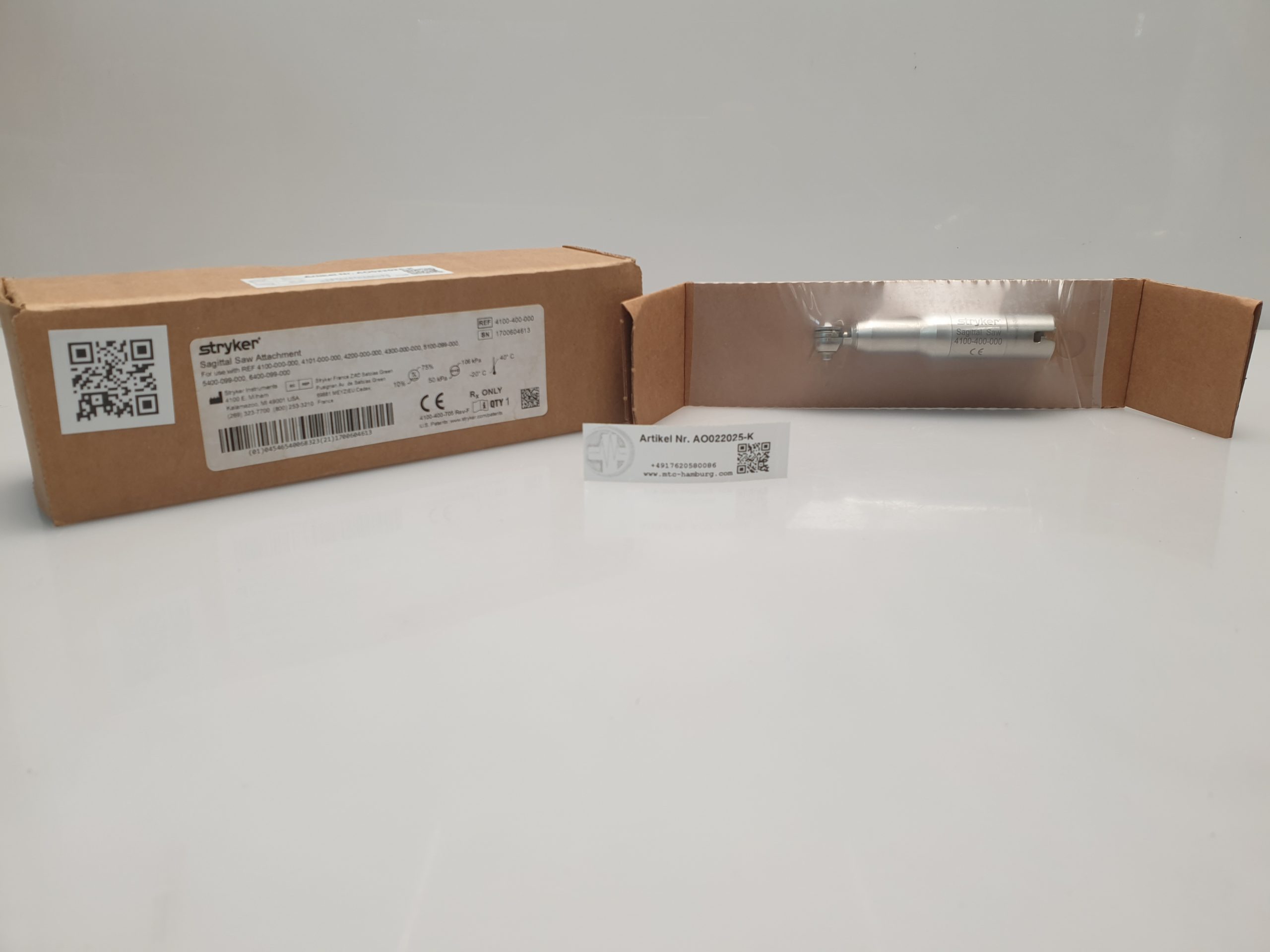 Stryker 4100-400-000 Sagittal Saw Attachement — image 1 of 6