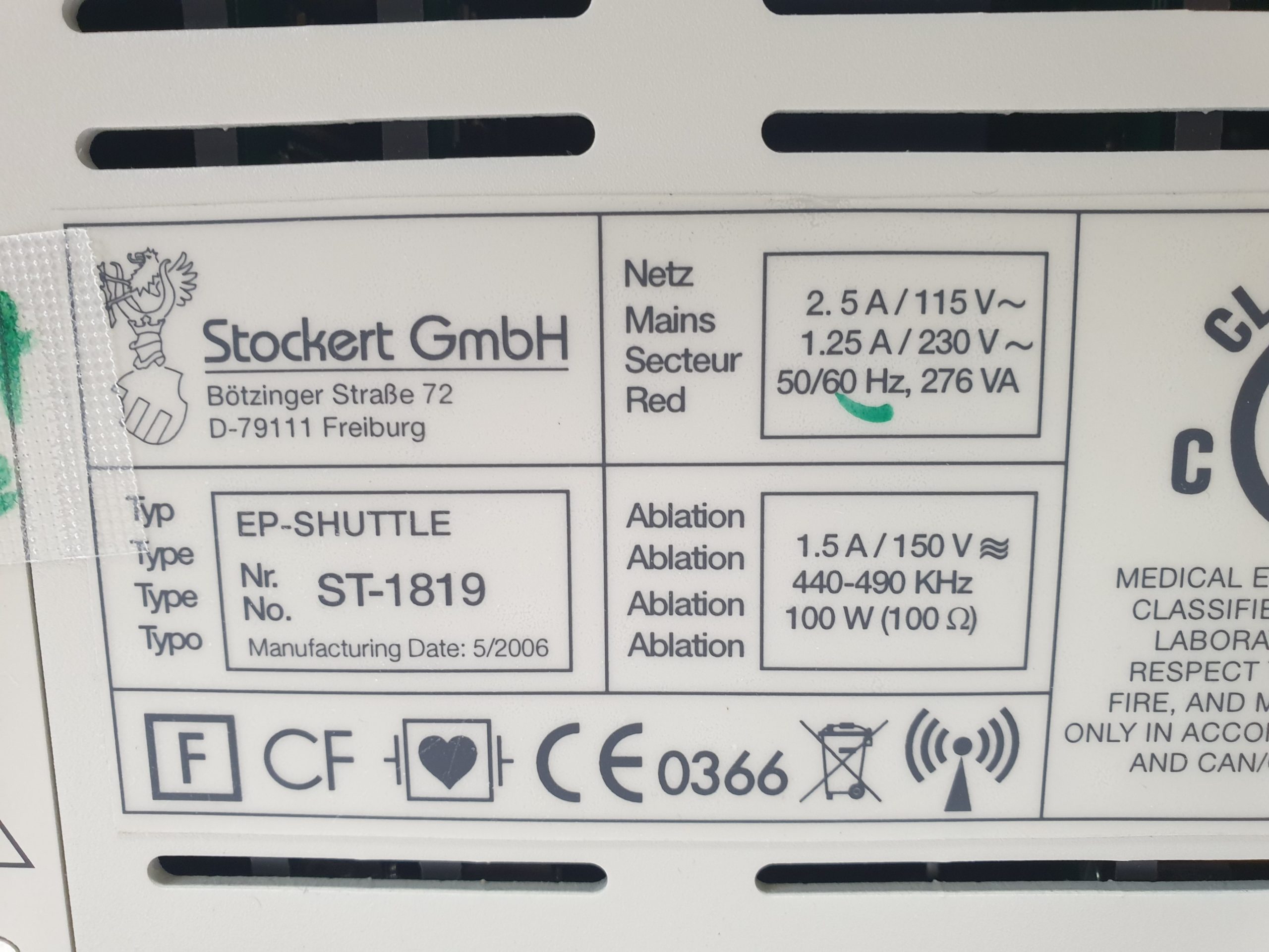Stockert EP-Shuttle EP SHUTTLE Ablationsgerät thumbnail 12