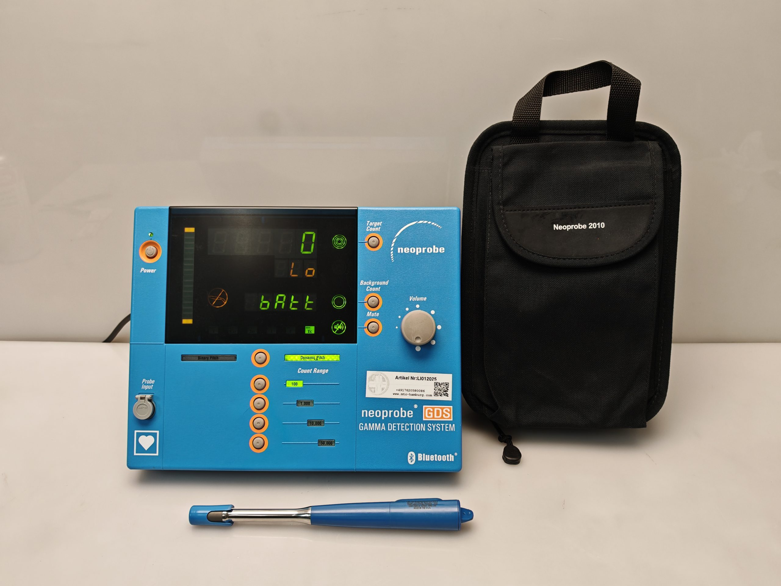 Neoprobe GDS 2300 Bluetooth drahtlose Gammastrahlungsdetektorenzähler mit einer Sonde GDS 2010 thumbnail 3