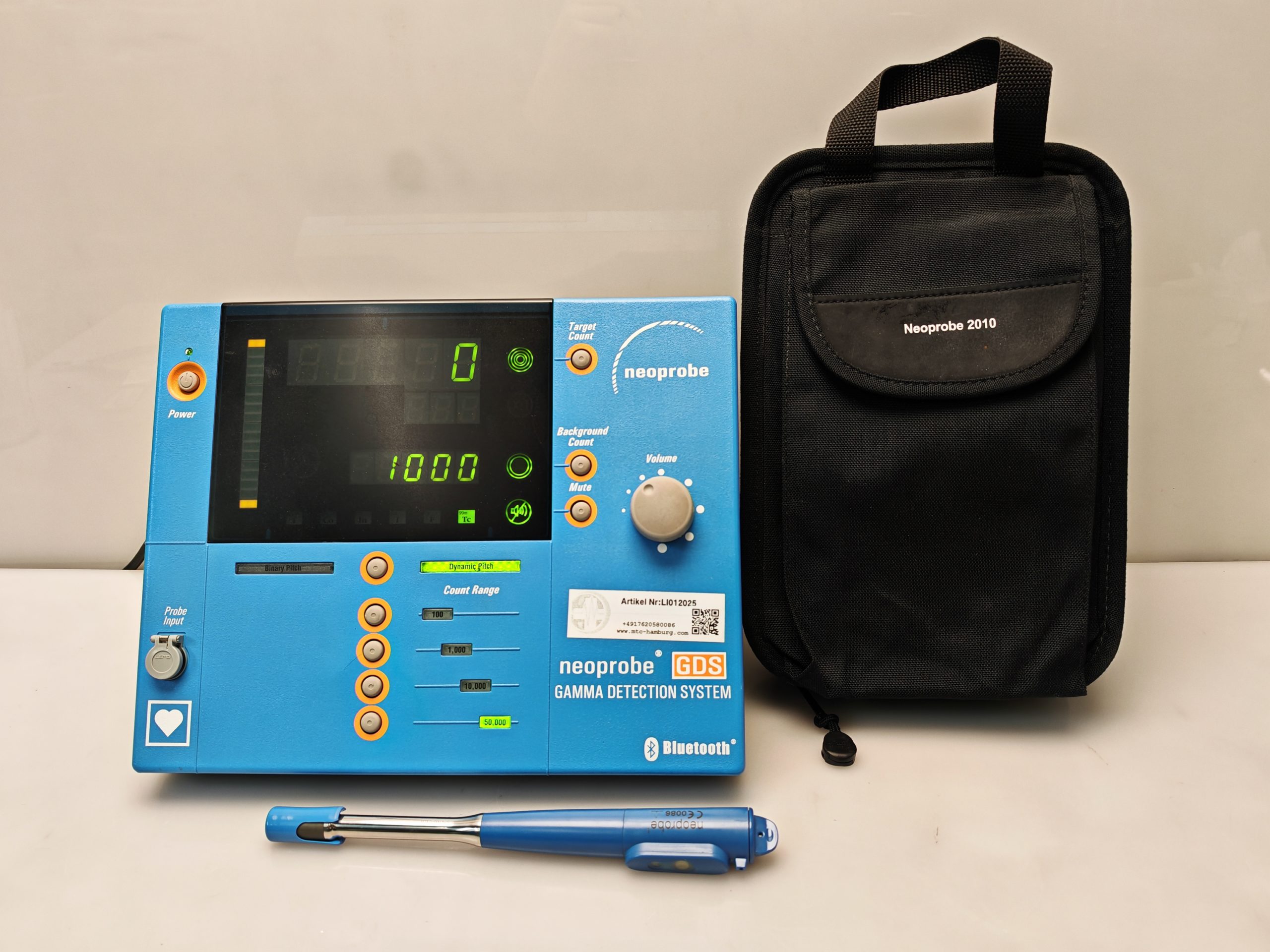 Neoprobe GDS 2300 Bluetooth drahtlose Gammastrahlungsdetektorenzähler mit einer Sonde GDS 2010 thumbnail 4